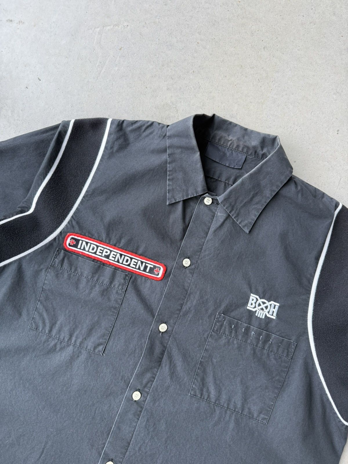 Bounty Hunter Bounty Hunter X Independent Truck Co. Patch Black Button Up Size US L / EU 52-54 / 3 - 8 Thumbnail