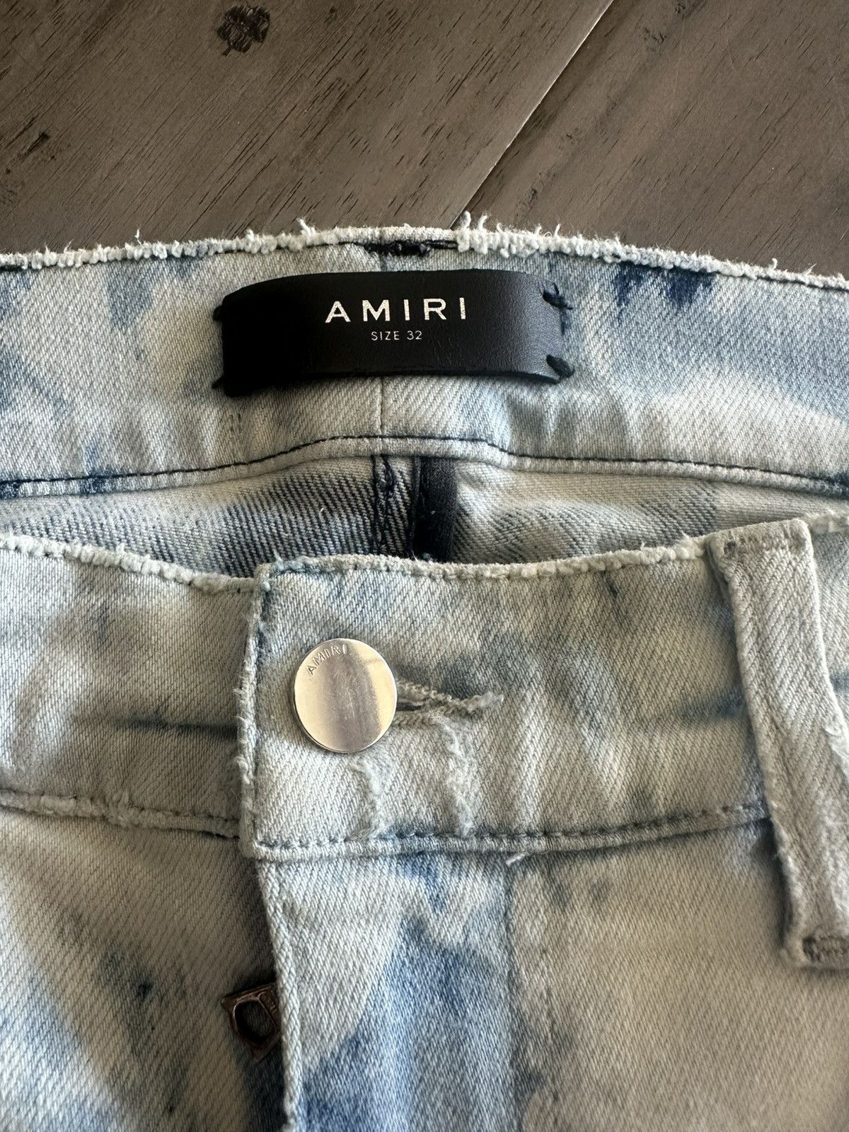 Amiri Trashed Cloud Indigo Jeans Amiri Sz 32 Size US 32 / EU 48 - 7 Thumbnail