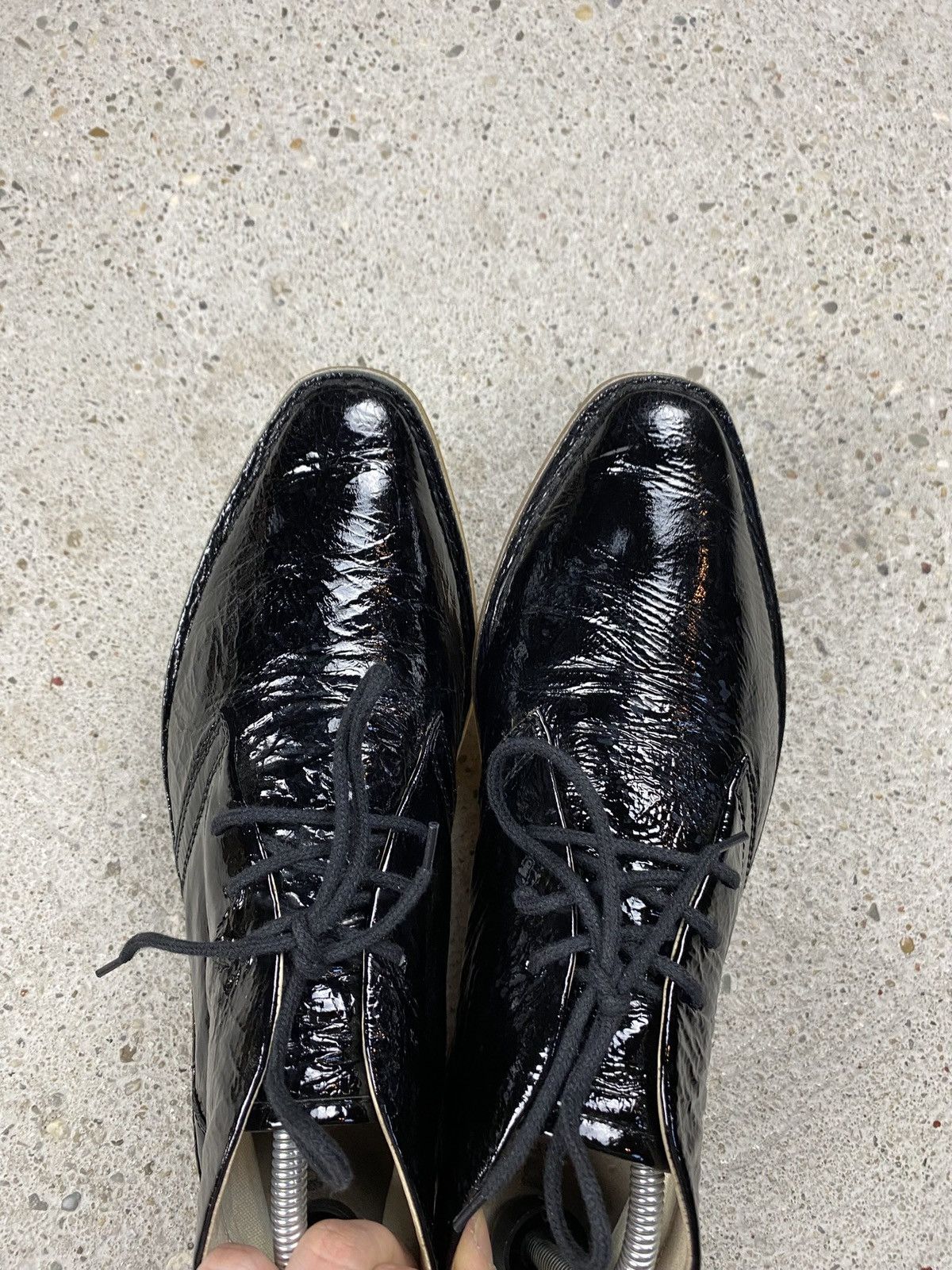 Diesel Diesel vintage patent leather shoes boots black transparent Size US 9 / EU 42 - 12 Thumbnail