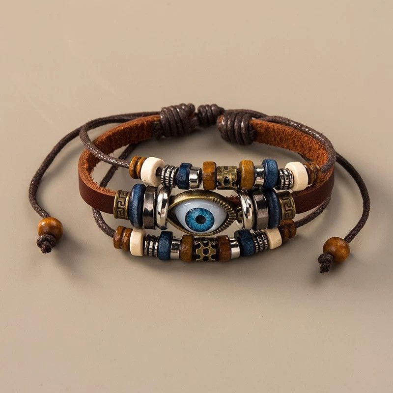 Japanese Brand × Jewelry Bohemian boho hippie evil eye beads adjustable bracelet Size ONE SIZE - 3 Thumbnail