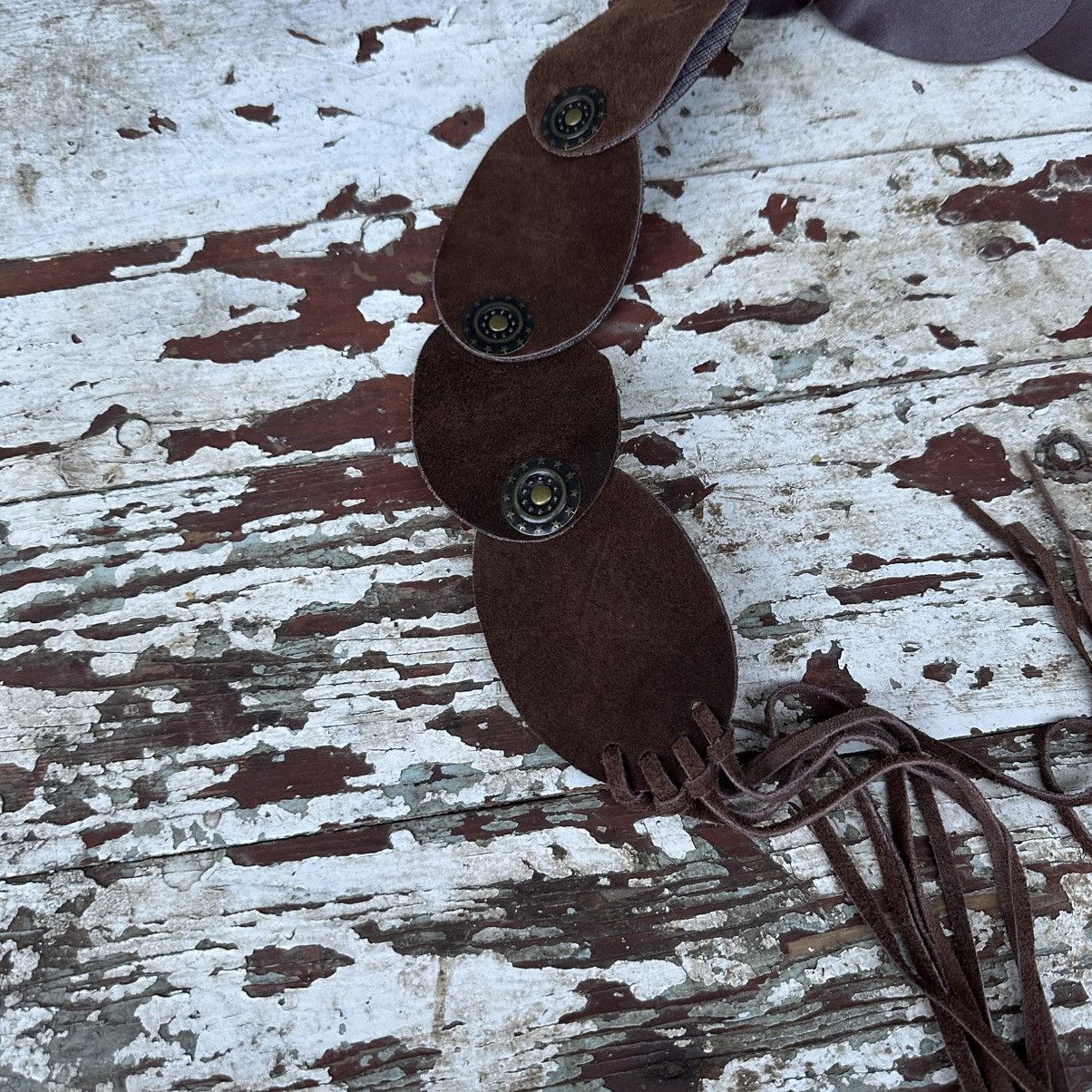 Le Grande Bleu (L.G.B.) Vintage Women’s Leather Belt Cowboy Crazy Y2K 00s USA Size ONE SIZE - 3 Thumbnail