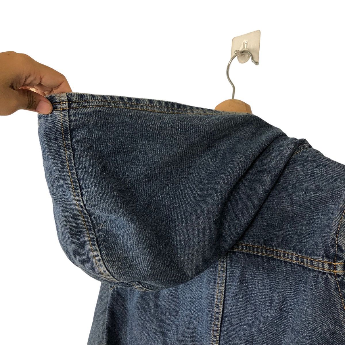 Japanese Brand DENIM JACKET HOODIE CHORE X-GIRL HYSTERIC GLAMOUR STYLE Size US M / EU 48-50 / 2 - 8 Thumbnail