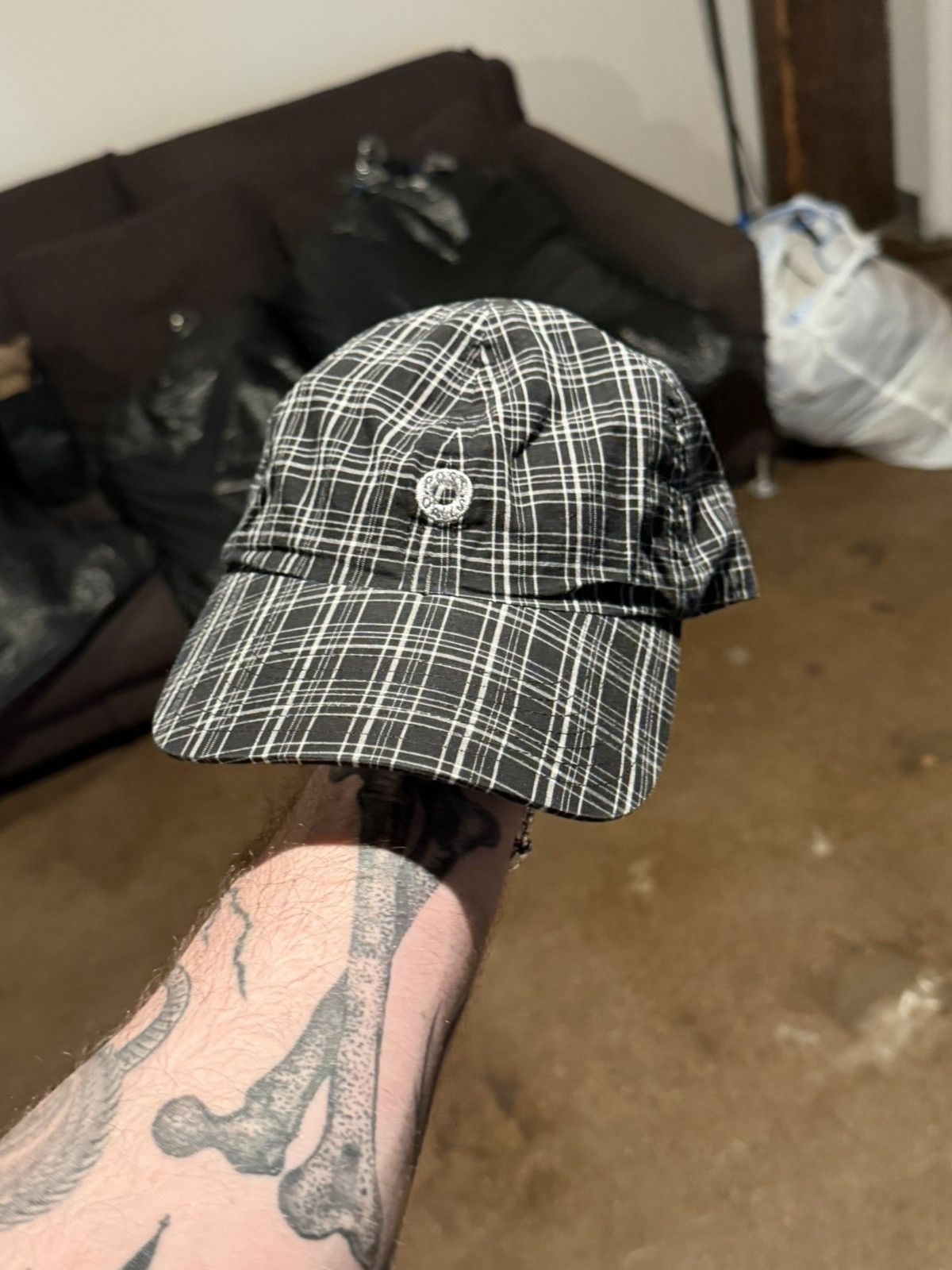 Post Overalls Post O’Alls #3903-CBC POST Ball Cap : broadcloth check Size ONE SIZE - 3 Thumbnail
