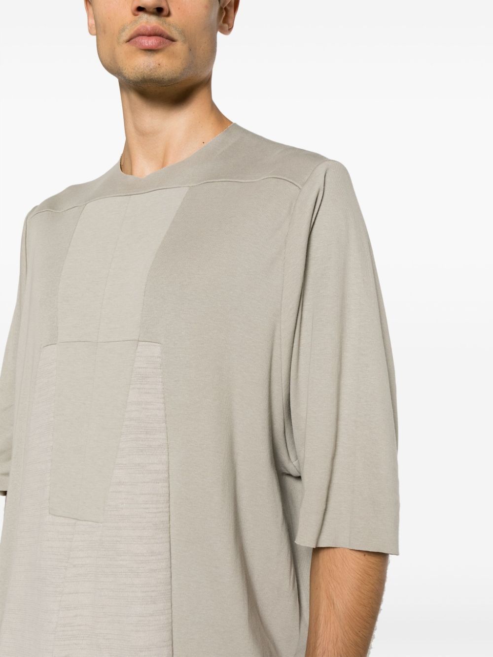 Rick Owens o1y0325 Crewneck T-Shirt in Grey Size US S / EU 44-46 / 1 - 2 Thumbnail