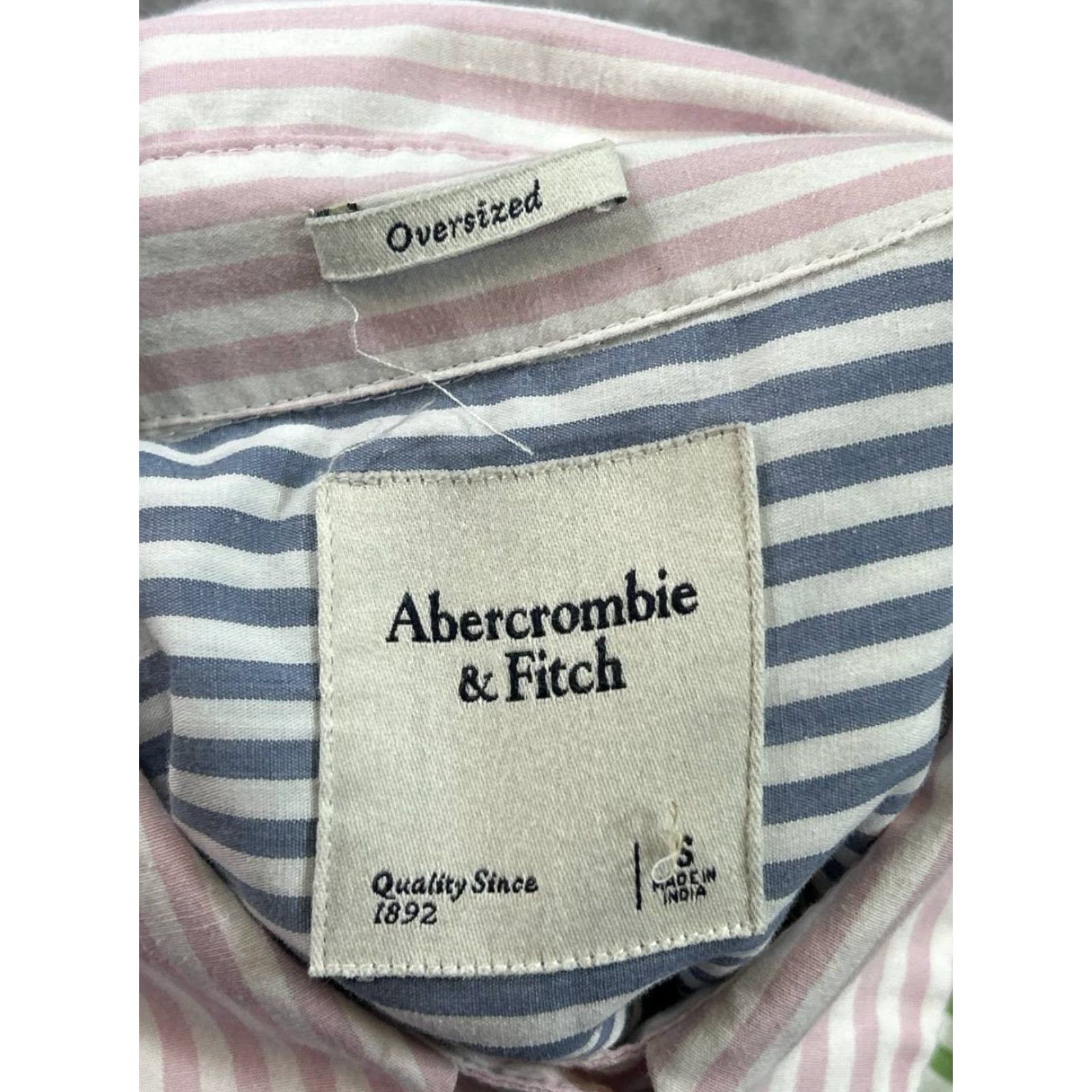 Abercrombie & Fitch Abercrombie & Fitch Shirt Mens Small Blue Green Pink Cotton Blend Button Up Size US S / EU 44-46 / 1 - 3 Thumbnail