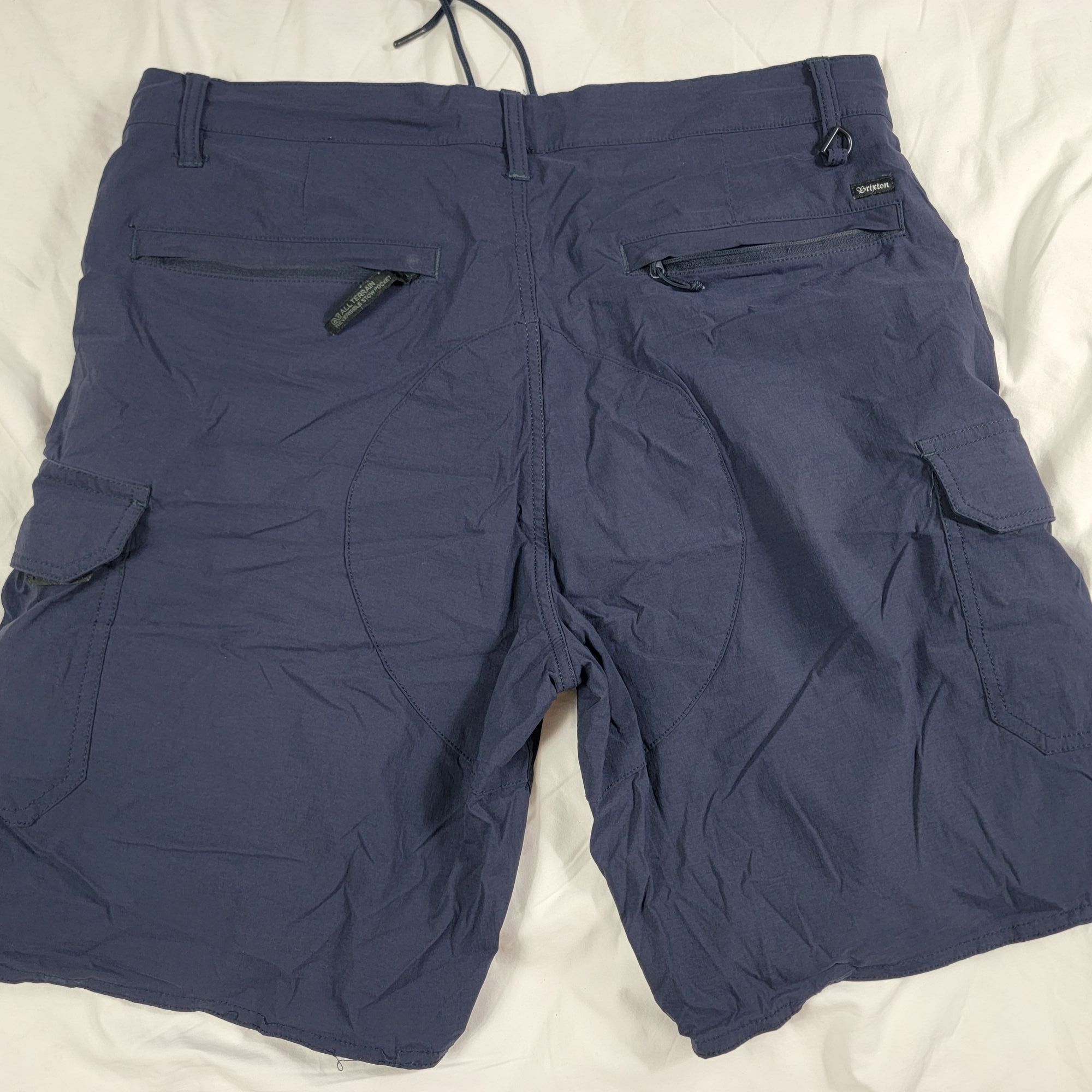 Brixton Brixton All Terrain Mens 34 Blue Cargo Shorts Quick Dry Stre Size US 34 / EU 50 - 2 Thumbnail