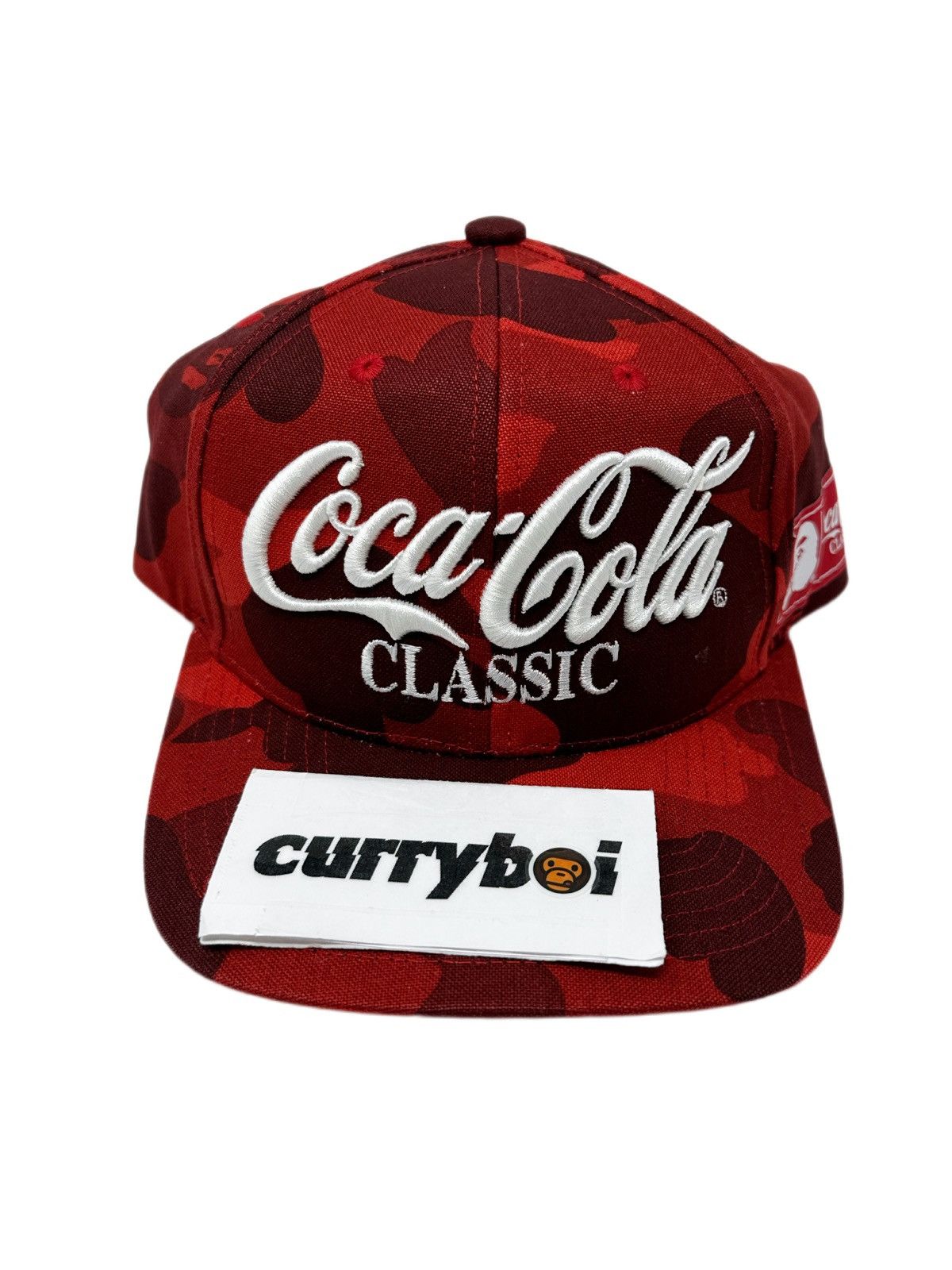 Bape BAPE x Coca-Cola Color Camo Snap Back Cap Red Size ONE SIZE - 5 Thumbnail