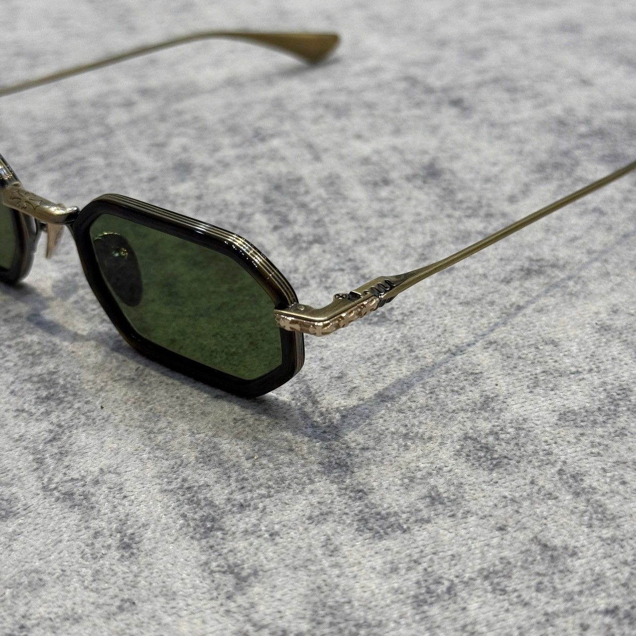 Chrome Hearts CHROME HEARTS STYLIDA Dark Tortoise/Antique Gold-Sun Size ONE SIZE - 2 Thumbnail