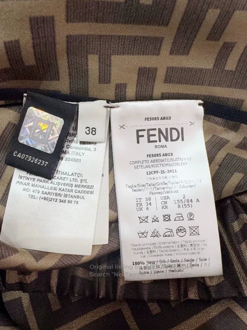 Fendi Fendi Logo pants Size 25" / US 0 / IT 36 - 4 Thumbnail