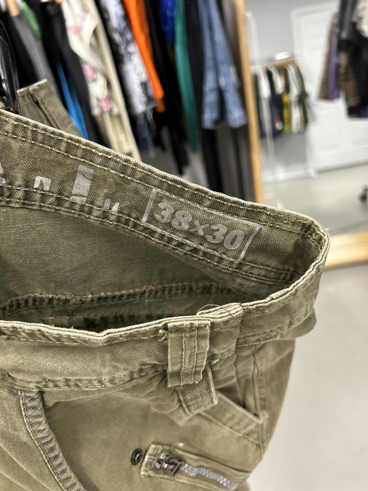 If Six Was Nine Y2K VINTAGE MILITARY COMBAT CARGO UTILITY PANT Size US 38 / EU 54 - 4 Thumbnail