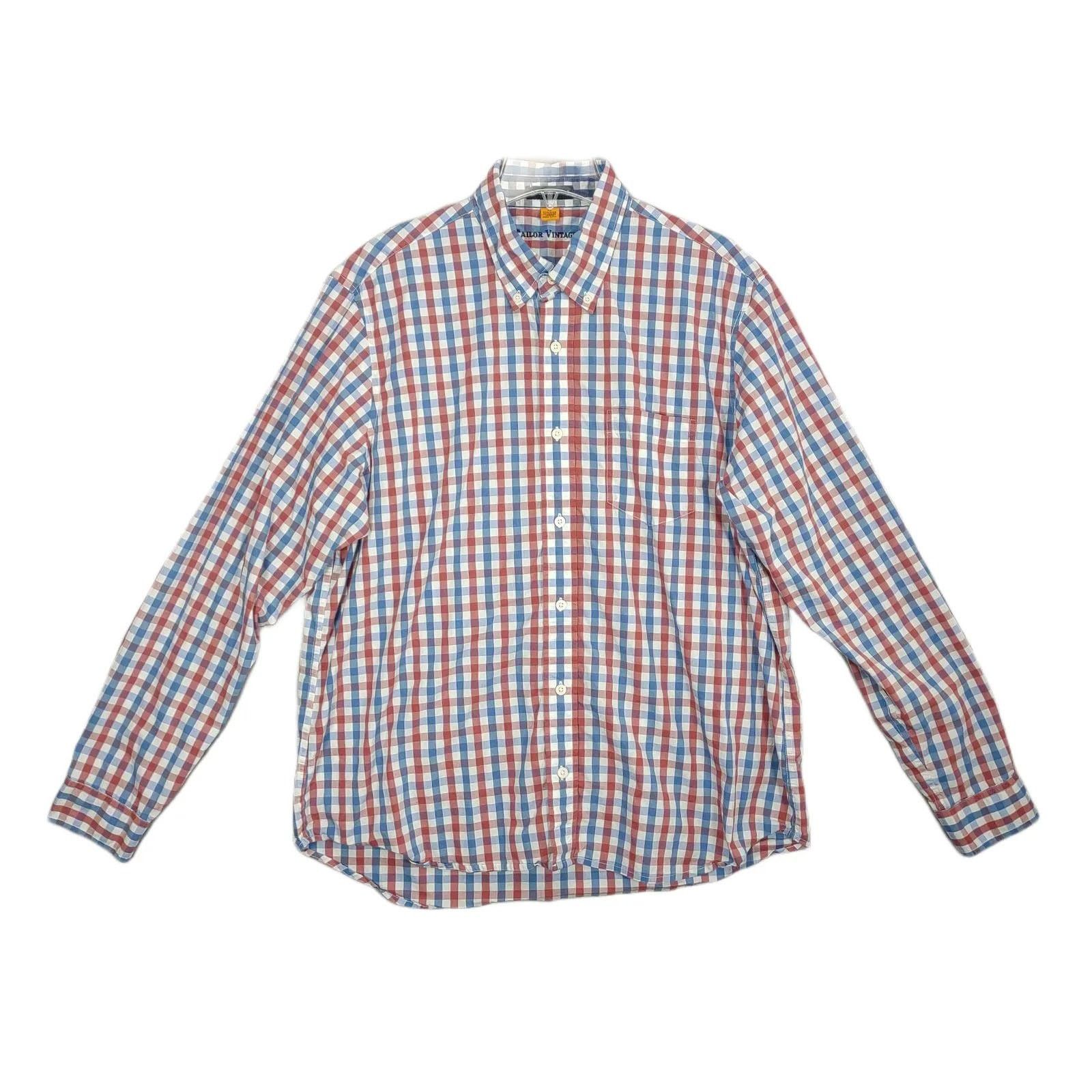 Other Tailor Vintage Fast Dry Performance Men's XL Gingham Shirt Size US XL / EU 56 / 4 - 1 Thumbnail