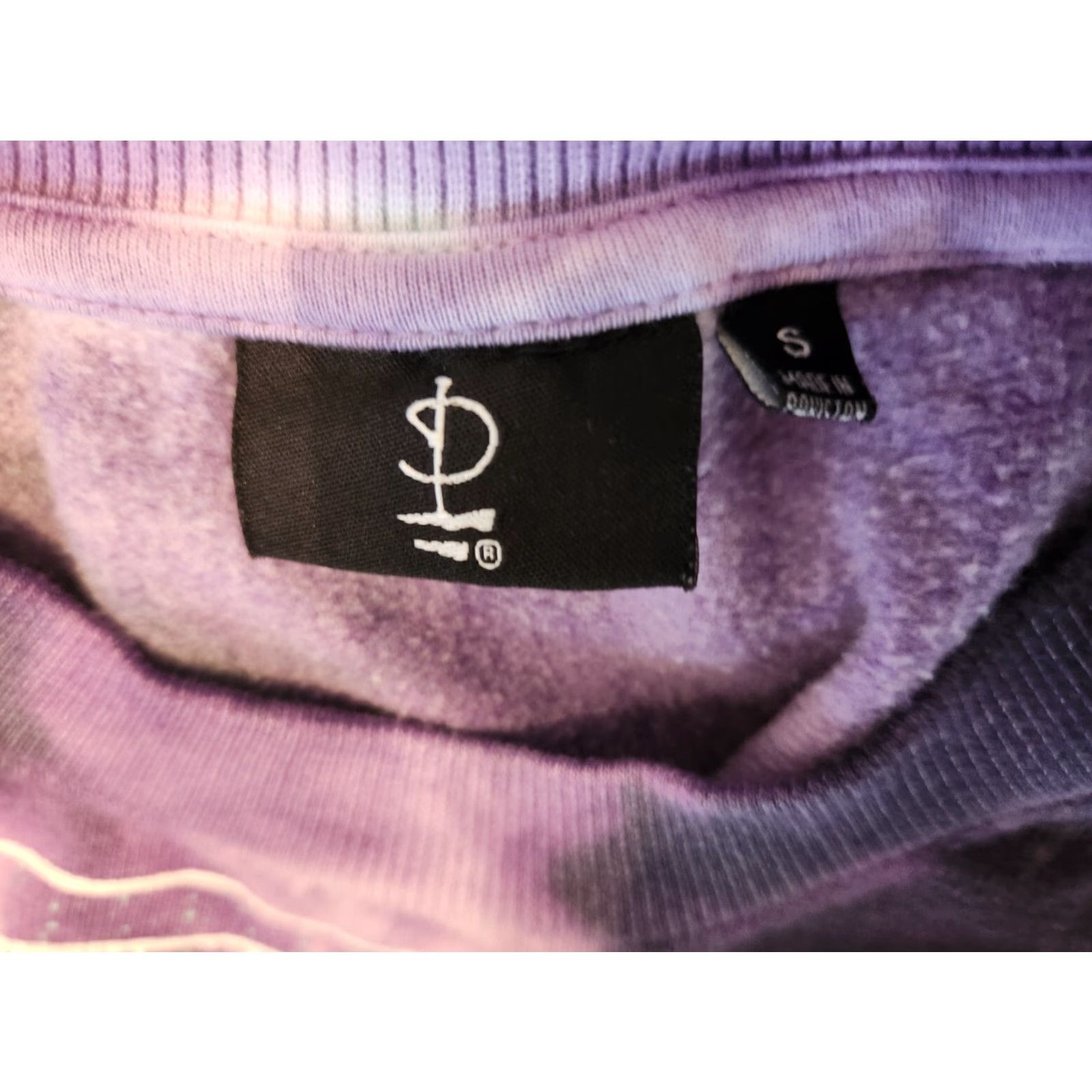 Vintage Pink Floyd Sweatshirt Women S Long Sleeve Crew Neck Tie Dye Graphic Purple - Logo, Pullover, Cotton-Polyester, Regular Fit, Casual, Fall Winter Spring Size S / US 4 / IT 40 - 2 Thumbnail