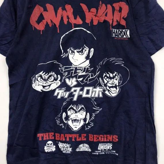 Japanese Brand Vtg HARDCORE CHOCOLATE JAPAN Hana Kimura Civil War Tee Shirt Size US S / EU 44-46 / 1 - 6 Thumbnail