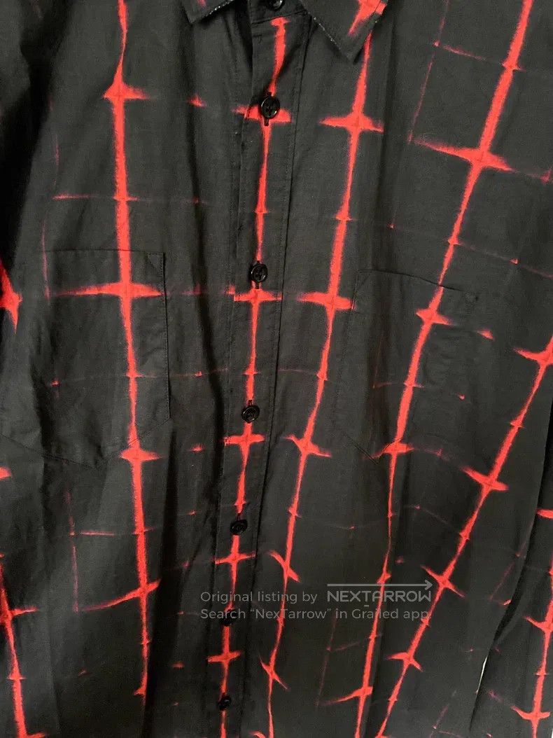 Saint Laurent Paris Saint Laurent Paris Black and Red Crossed Checkered Shirt Size US XXS / EU 40 - 3 Thumbnail
