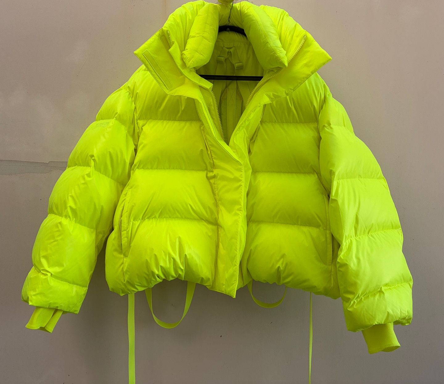 Juun.J JUUN.J Womens Oversized Puffer Down Jacket RARE neon yellow Size XS / US 0-2 / IT 36-38 - 10 Thumbnail