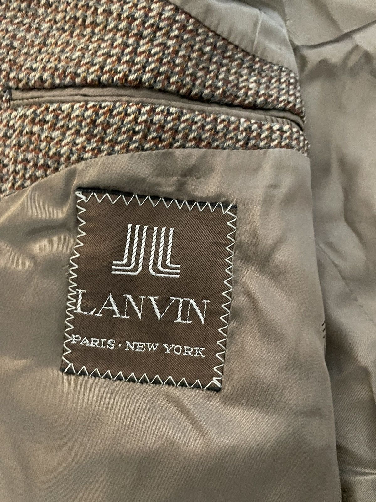 Lanvin × Vintage Vintage Wool Tweed Jacket Size 40S - 5 Thumbnail