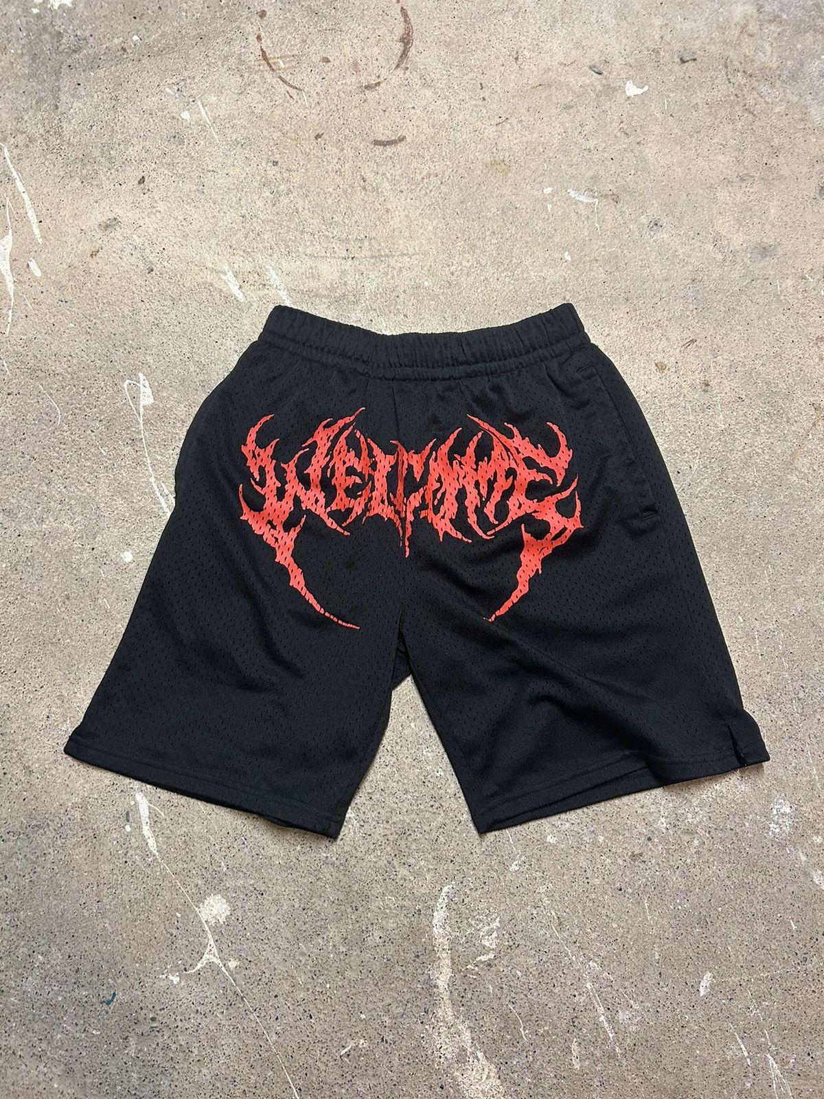 Welcome Skateboards Red Graphic Logo Shorts Size US 30 / EU 46 - 1 Thumbnail
