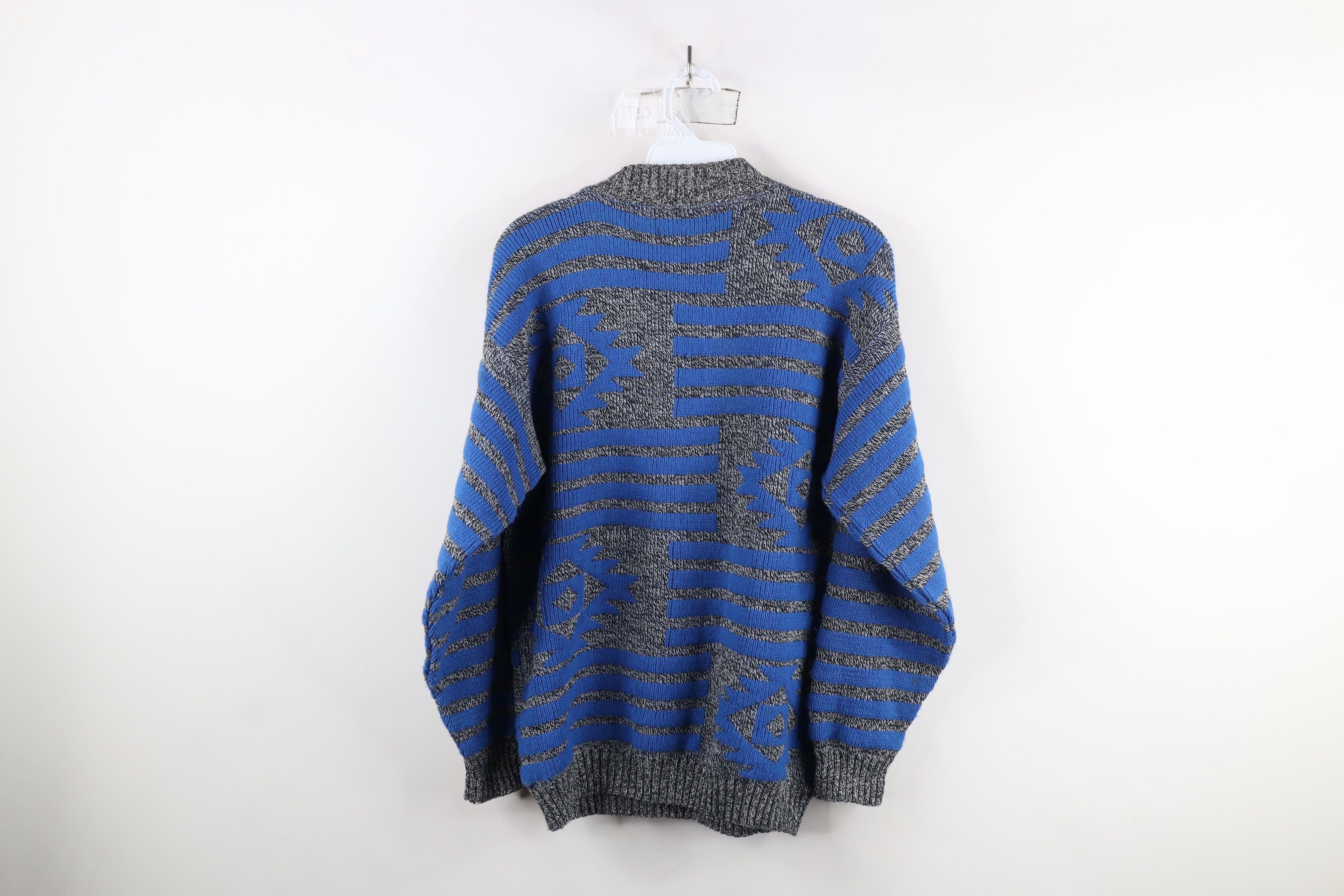 Vintage Vintage 90s Streetwear Fiesta Geometric Knit Sweater USA Size US S / EU 44-46 / 1 - 10 Thumbnail