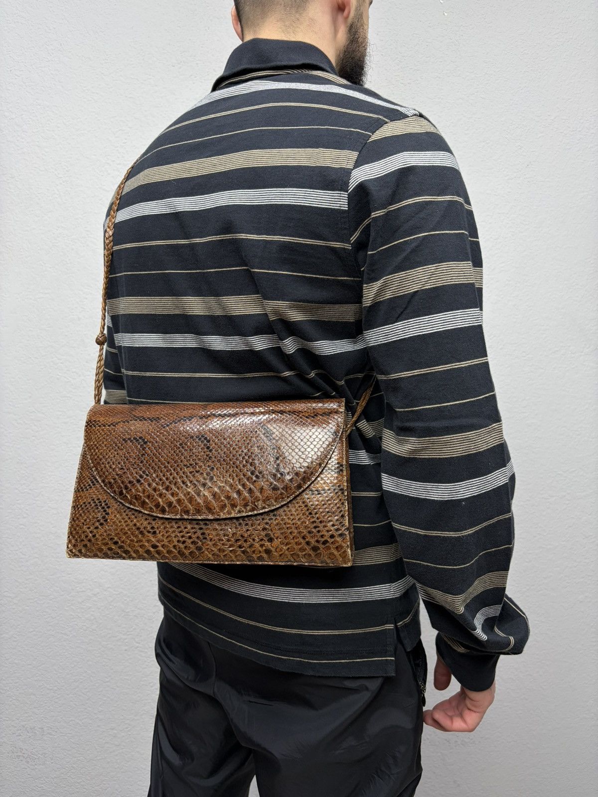 KMRii Snakeskin Leather Bag Y2K Archive KMRii If Six Was Nine Vibe Size ONE SIZE - 4 Thumbnail