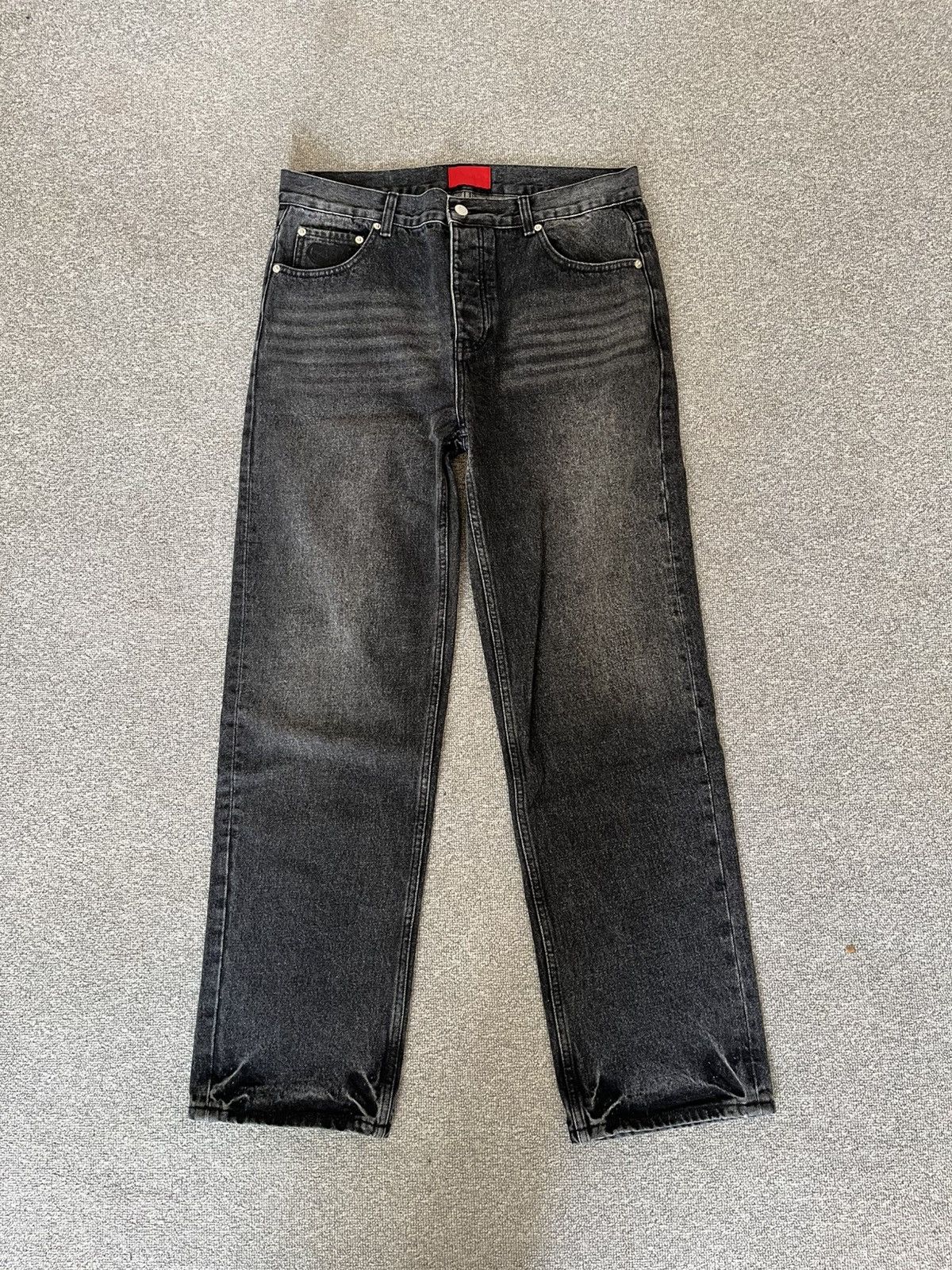 Fugazi Fugazi Black Denim Jeans Size US 32 / EU 48 - 1 Thumbnail