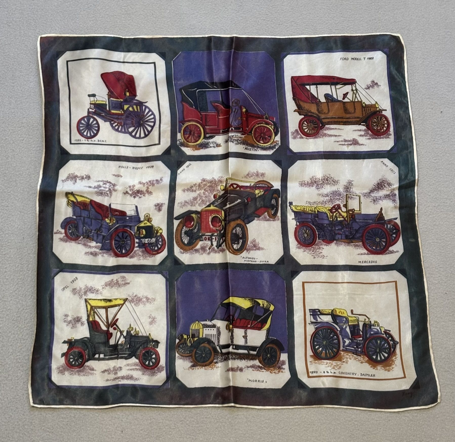 Other Scarf/Scarf Old cars Vintage cars 60s/70s Size ONE SIZE - 1 Thumbnail