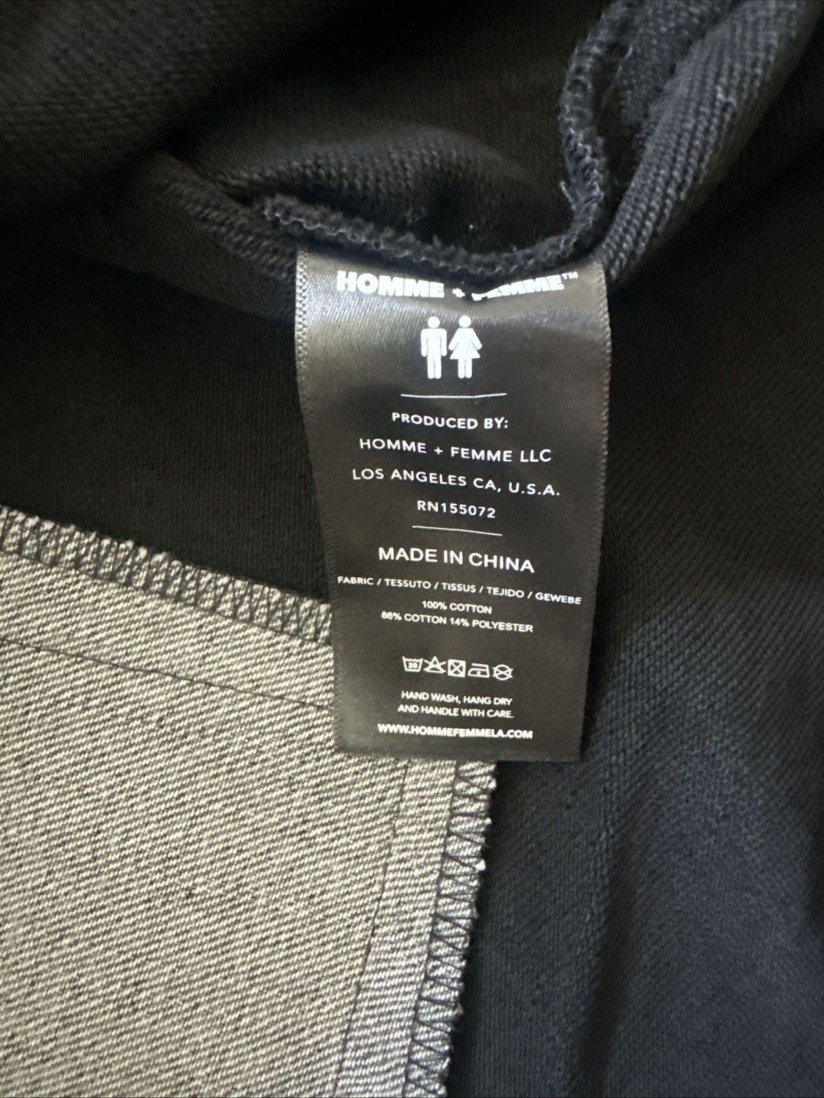 Homme + Femme La Homme + Femme Men’s Long Hoodie Zip – Black Denim Size XXL Size US XXL / EU 58 / 5 - 9 Thumbnail