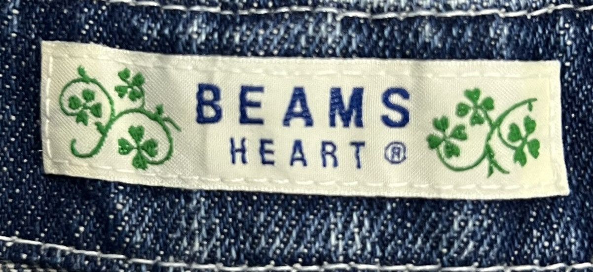 Vintage BEAMS HEART 100% Cotton Denim Overalls – Indigo Blue Size US 33 - 14 Thumbnail