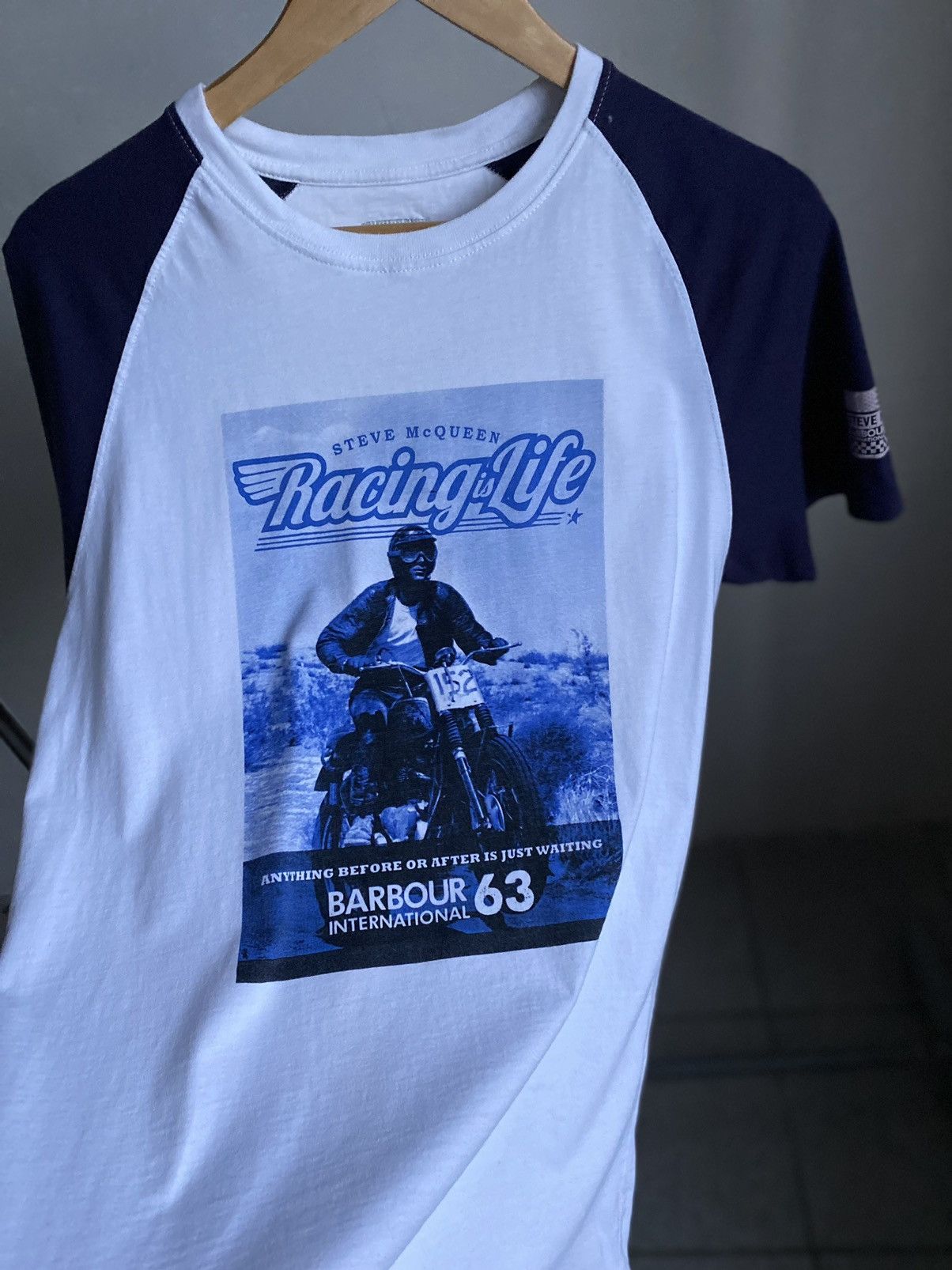 Barbour Barbour International Steve McQueen Triumph Racing tees 1963 Size US L / EU 52-54 / 3 - 2 Thumbnail