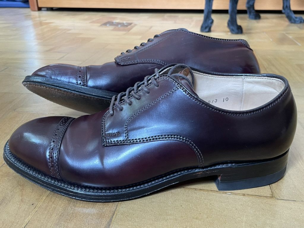 Alden Alden 56201 shoes, col 8 shell cordovan, modified last (8D) Size US 8 / EU 41 - 4 Thumbnail