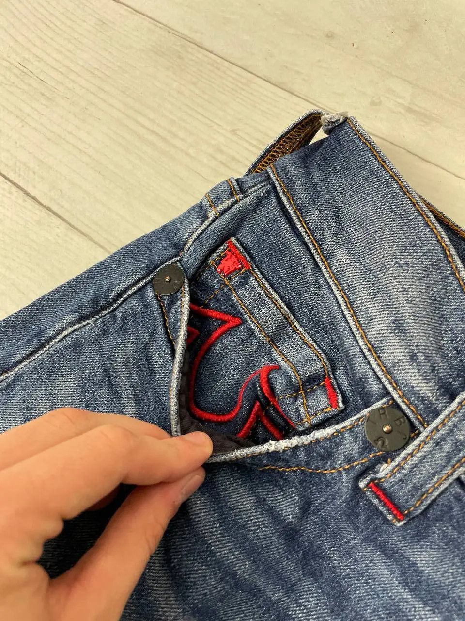 True Religion Vintage True Religion Manchester United Denim Jeans Japan Size US 30 / EU 46 - 7 Thumbnail