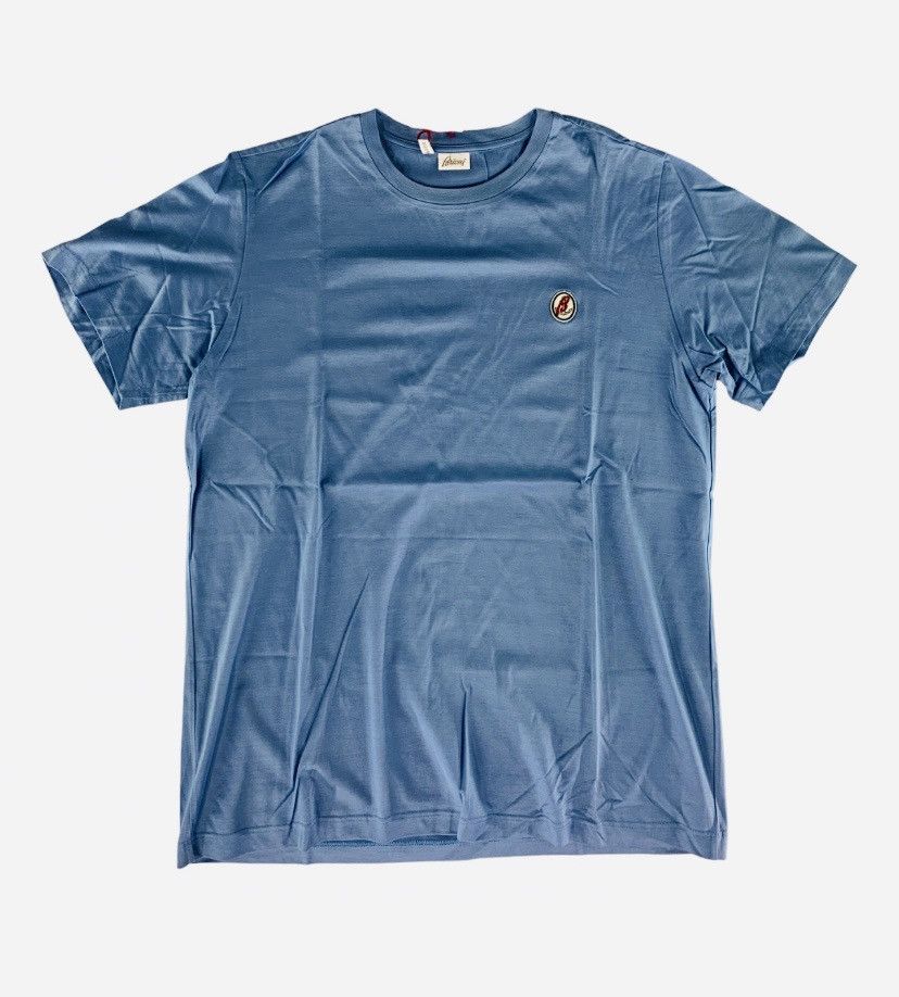 Brioni Brioni 🇮🇹 bleu marine sailing t-shirt XL NEW Size US XL / EU 56 / 4 - 1 Thumbnail