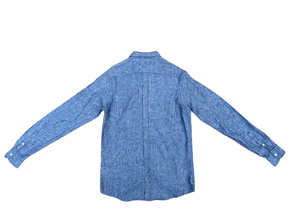 Vintage Nano Universe Japan 100% Linen Chambray Shirt Size US M / EU 48-50 / 2 - 2 Thumbnail