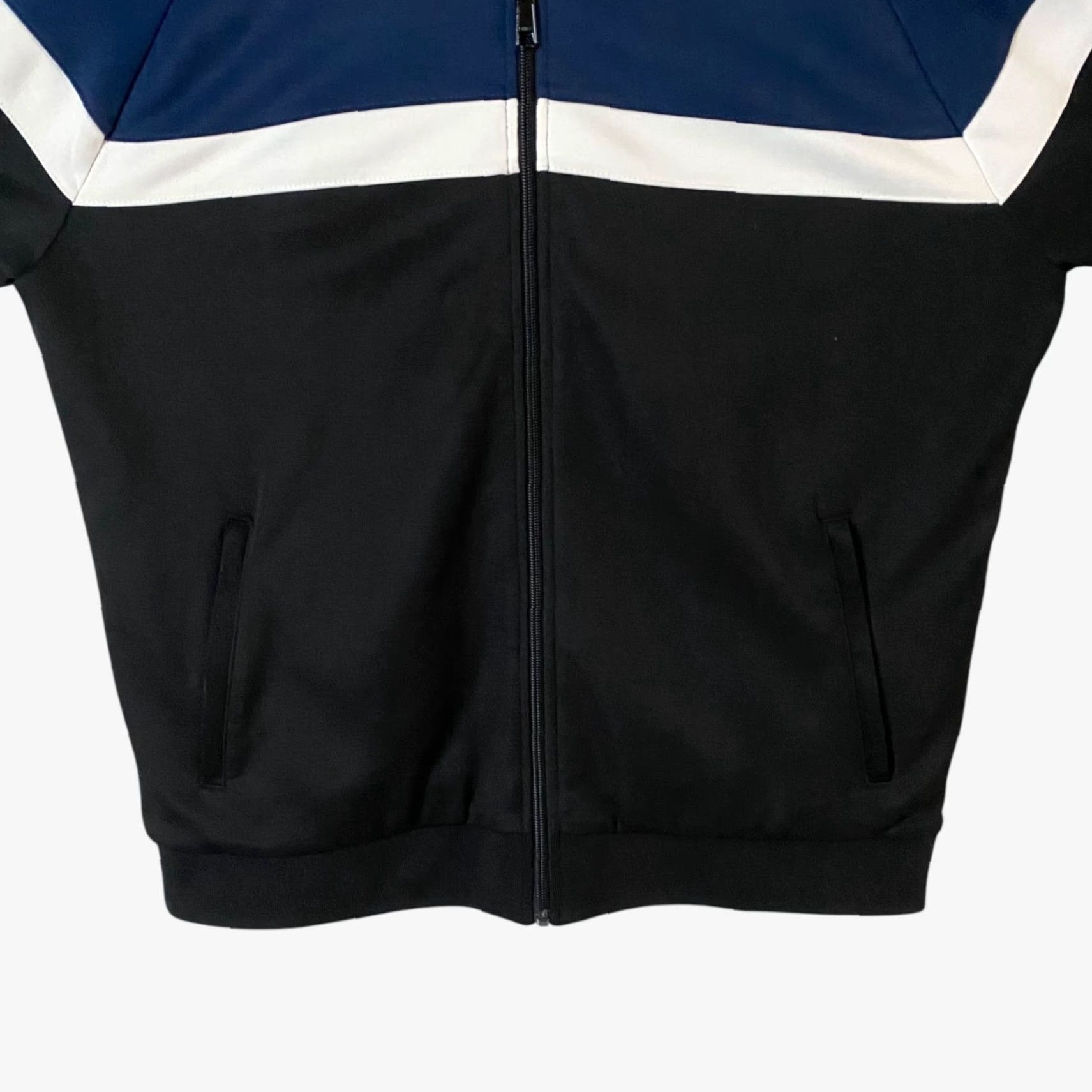 Vince Vince Full-Zip Colorblock Track Jacket Mens Large Black Blue Full Zip Activewear Size US L / EU 52-54 / 3 - 6 Thumbnail