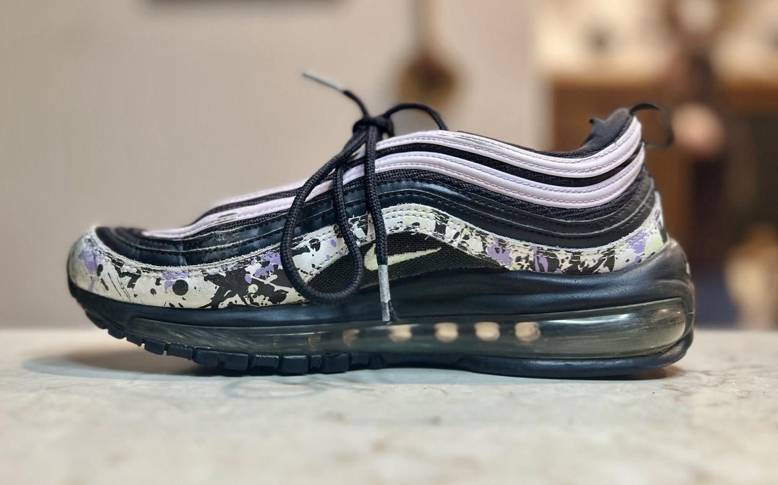 Nike Nike Air Max 97 Women 7 multicolor Paint Splatter CZ0990-100 Size US 7 / IT 37 - 7 Thumbnail