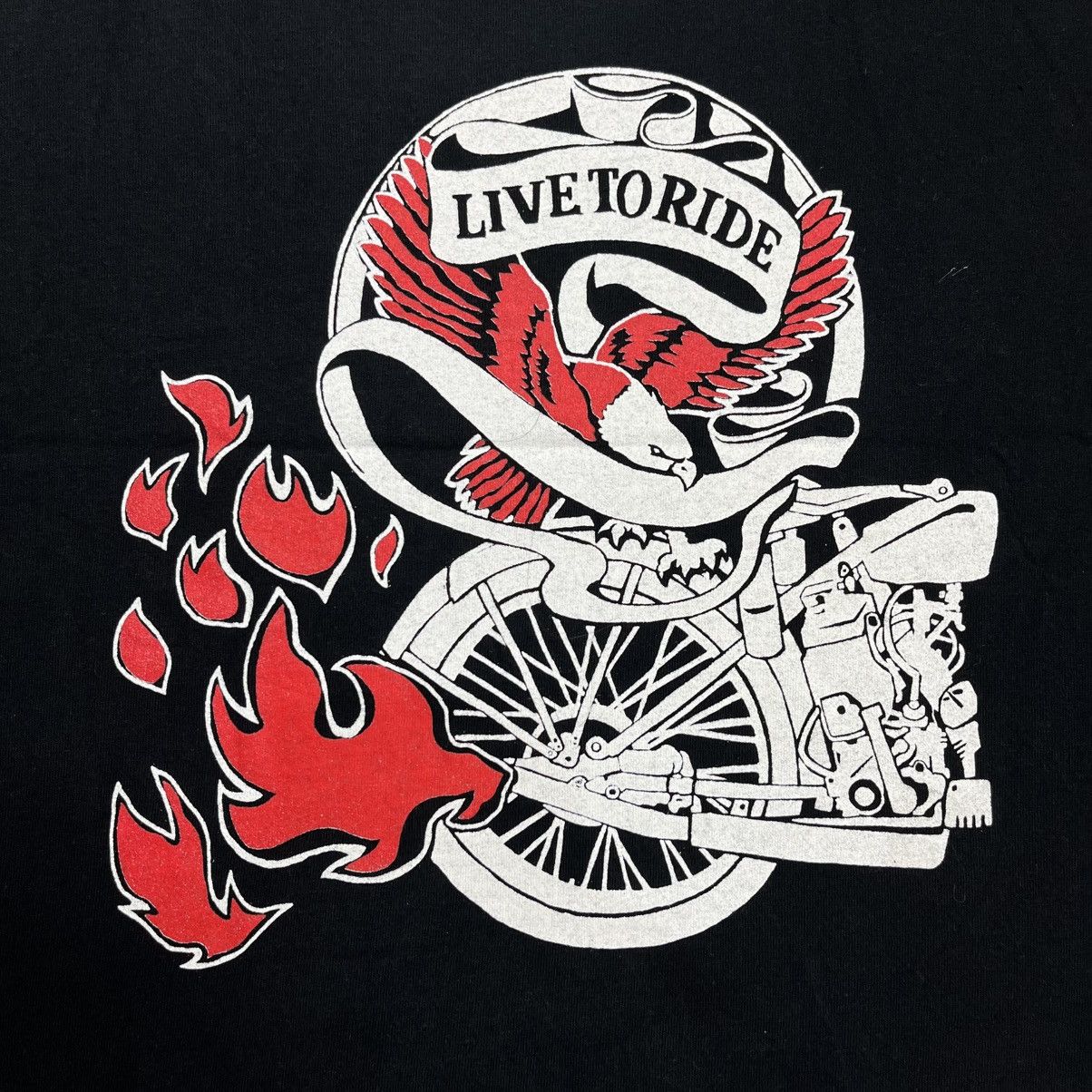 Comme des Garcons AD2002 Junya Watanabe - Live To Ride Cross Tee Size US M / EU 48-50 / 2 - 6 Thumbnail