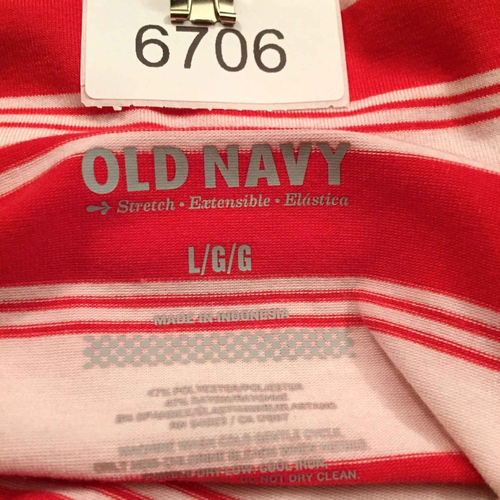 Old Navy Old Navy Red Striped Knee Length Pull On Large Skirt Size 36" / US 14 / IT 50 - 8 Thumbnail