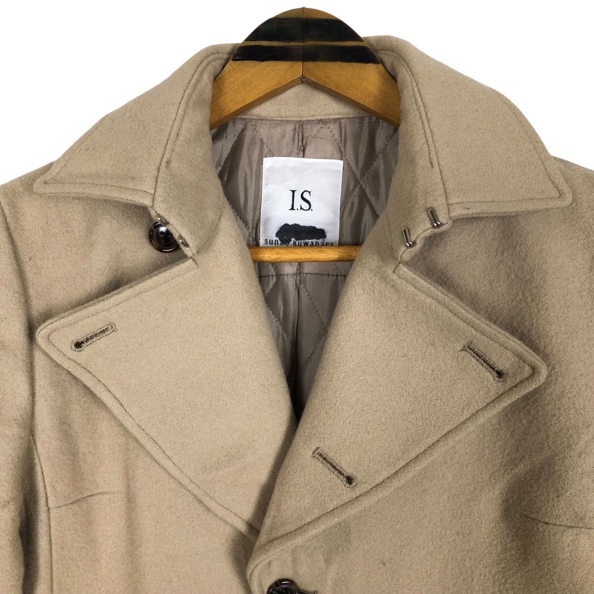 Issey Miyake Vintage Sunao Kuwahara Issey Miyake Pea Coat Size S / US 4 / IT 40 - 6 Thumbnail