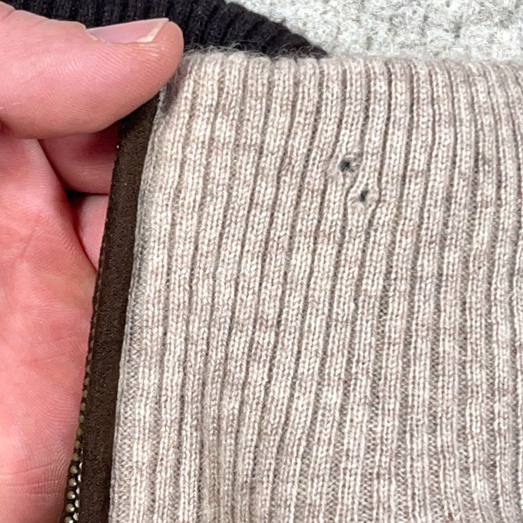 Vintage Alan Flusser Cashmere Sweater Men M Tan Brown Pullover Mock Neck Durable Knit Logo Zipper Casual Size US M / EU 48-50 / 2 - 6 Thumbnail