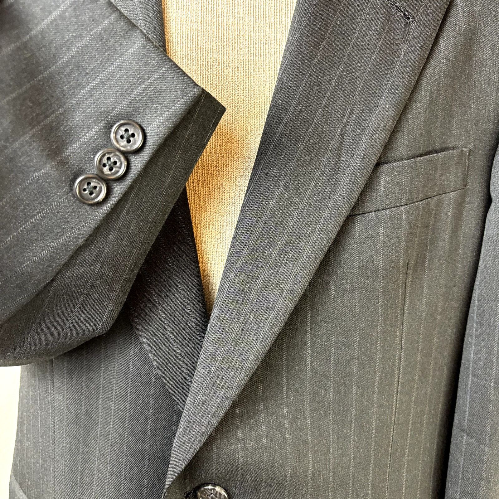 Brooks Brothers Brooks Brothers Men's 41R Striped Wool 2 Piece Suit With Dre Size 40R - 5 Thumbnail