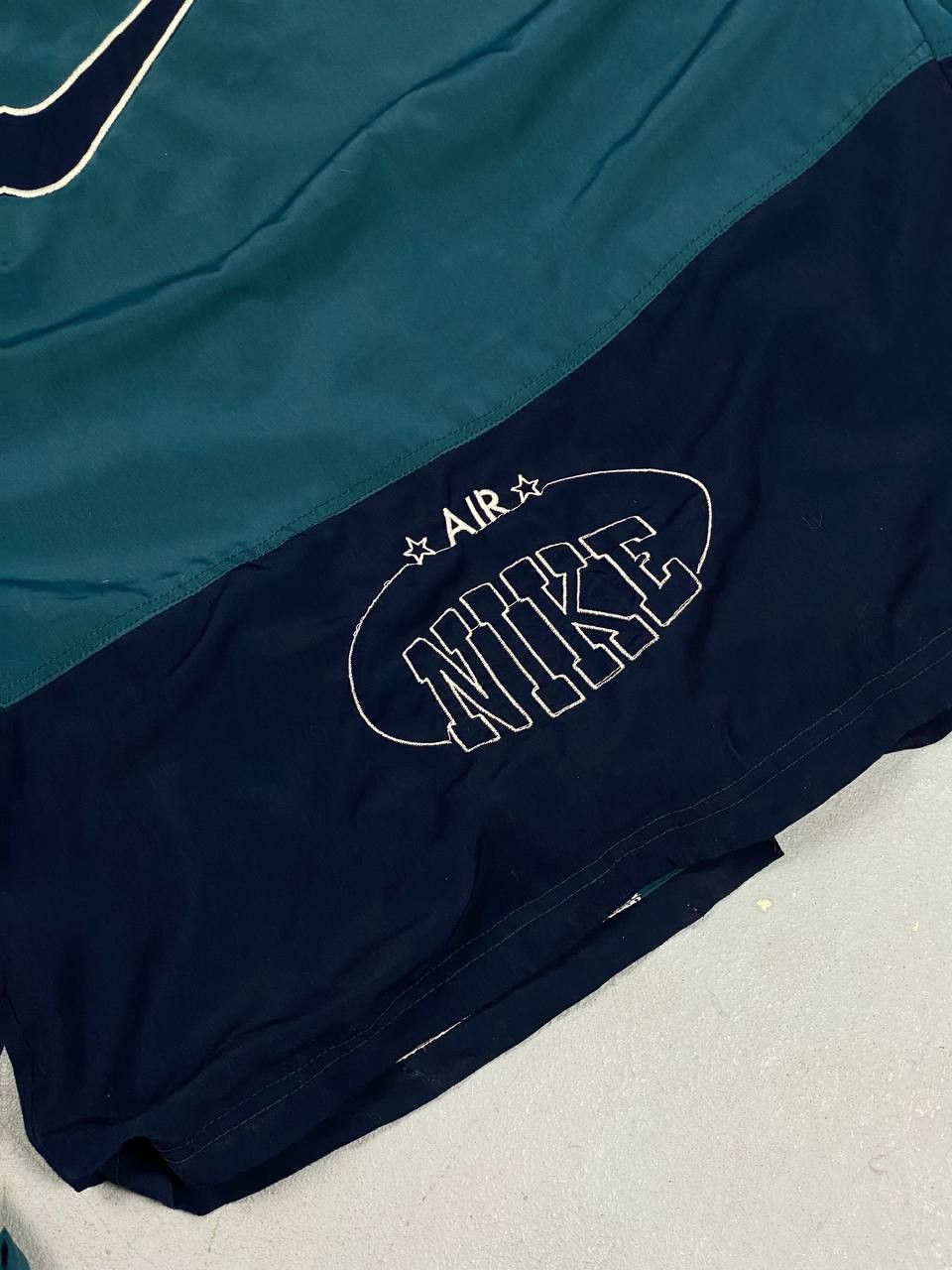 Nike × Vintage 90s Nike Athletic Big Logo Vintage Y2K Retro Track Jacket Size US L / EU 52-54 / 3 - 8 Thumbnail