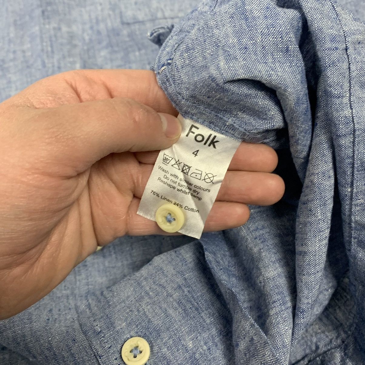 Folk Folk Linen Cotton Shirt Buttons Ups Short Sleeve Men’s Sz 4 Size US M / EU 48-50 / 2 - 6 Thumbnail