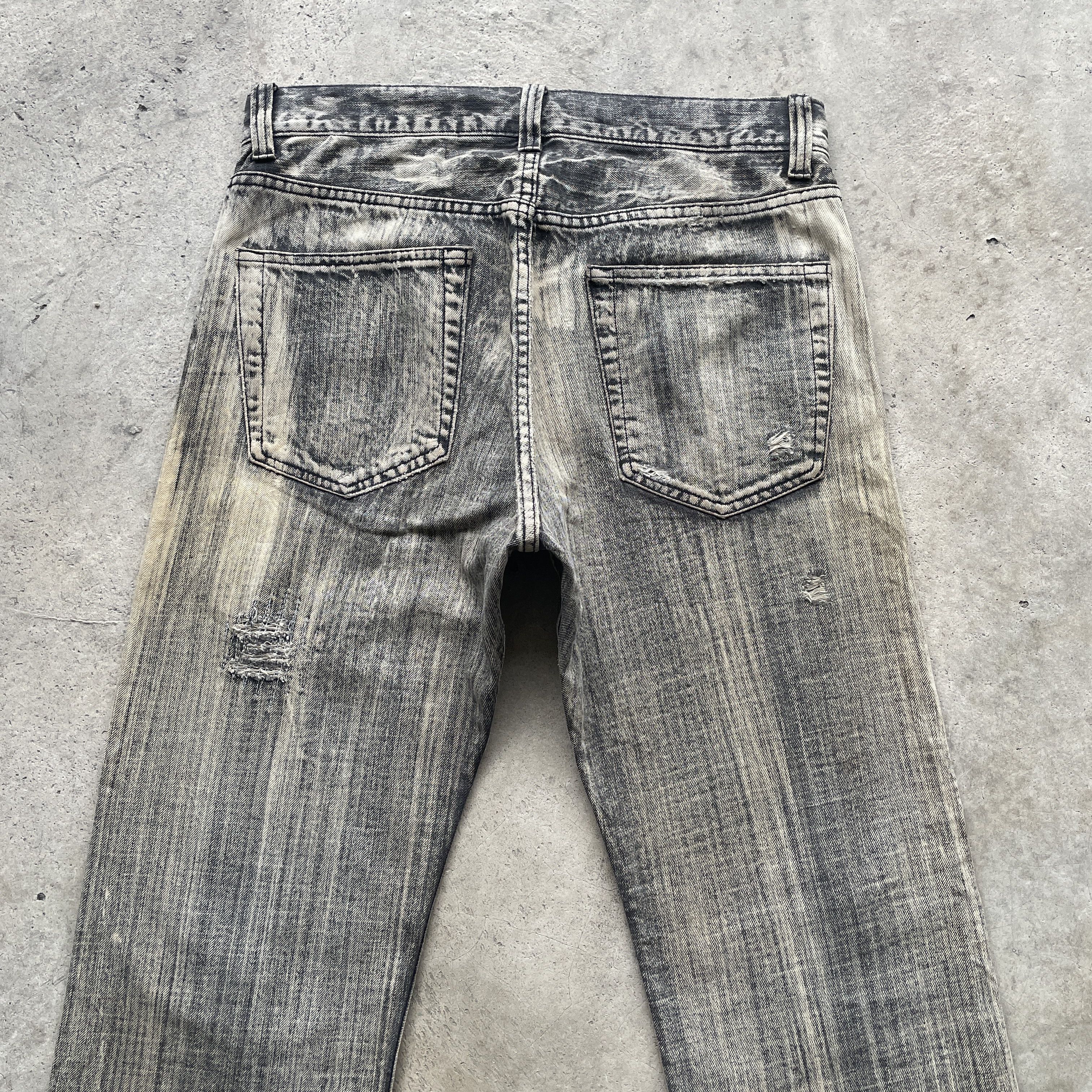 Japanese Brand × Vintage Vintage Japanese Acid Wash Distressed Faded Jeans Pants W32 Size US 32 / EU 48 - 10 Thumbnail
