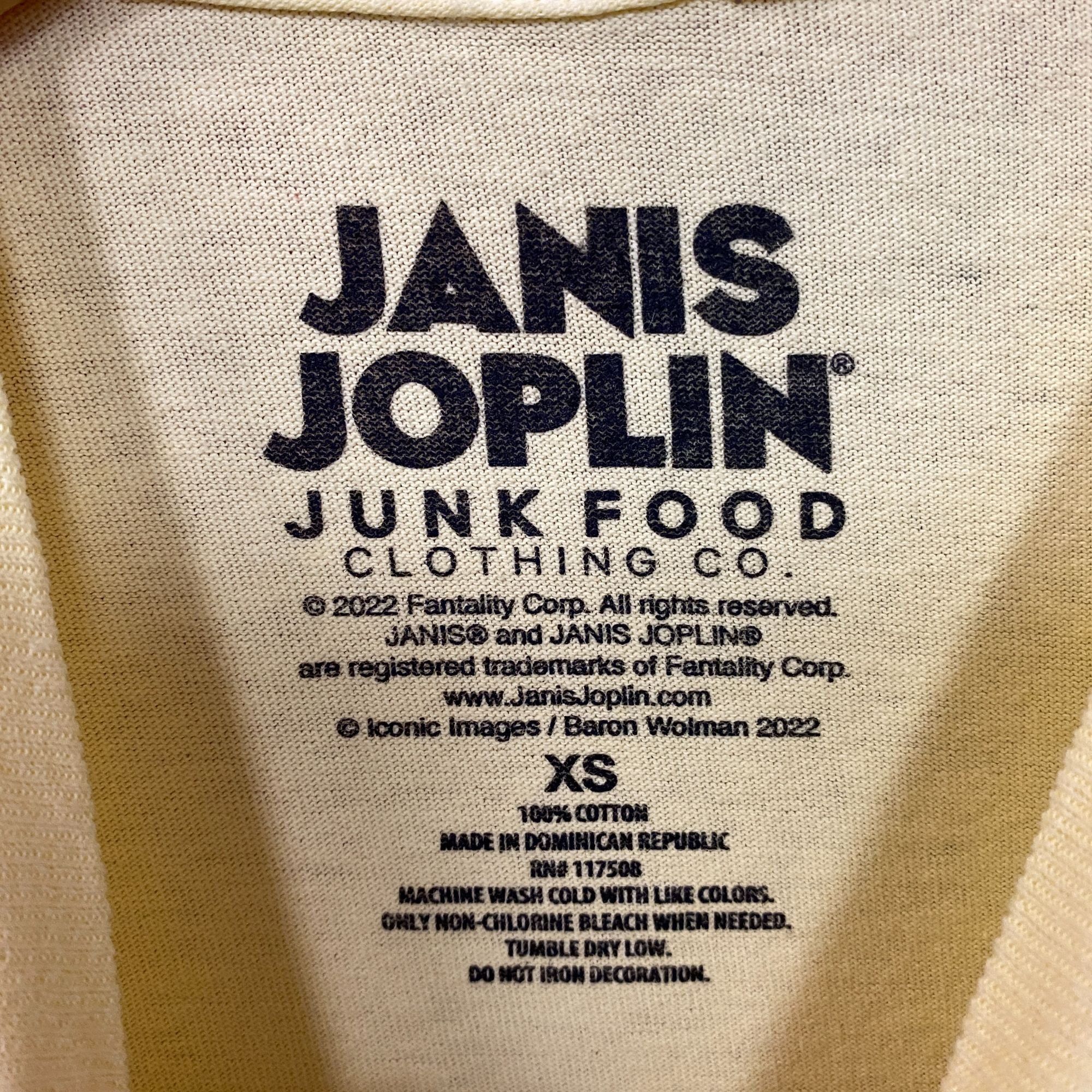 Junk Food Janis Joplin Peace Festival Shea Stadium '70 T-Shirt Extra S Size US XS / EU 42 / 0 - 4 Thumbnail