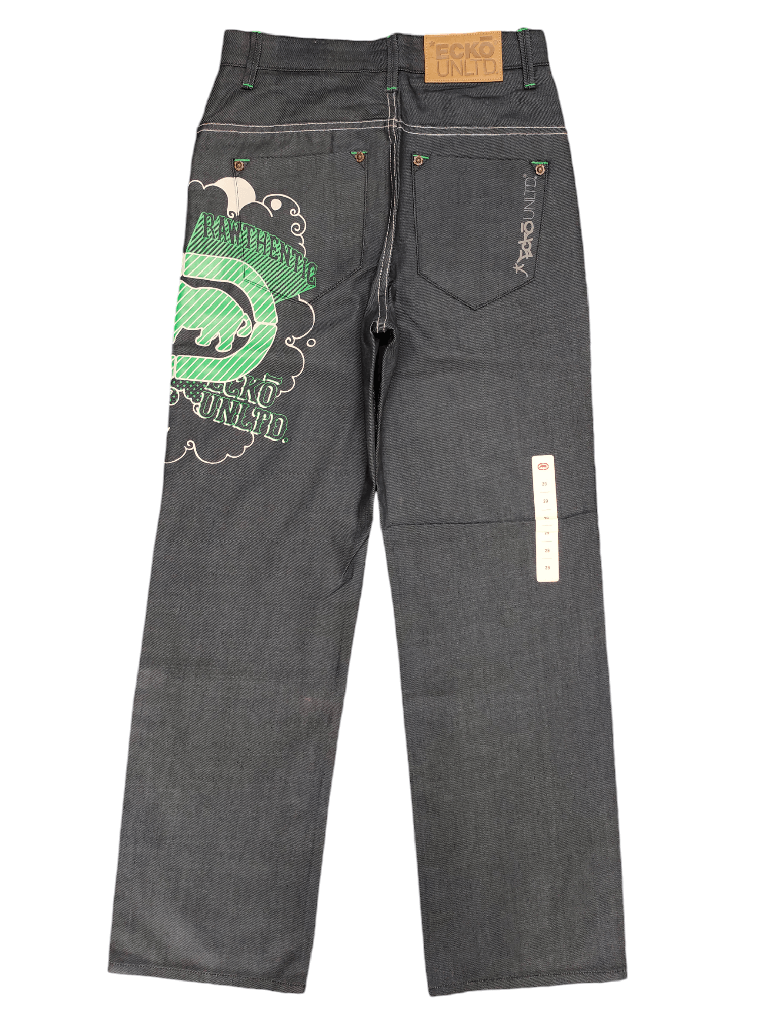 Ecko Unltd. Vintage Y2k Ecko Big Logo Rhino Graffiti Print Baggy Jeans Size US 29 - 9 Thumbnail