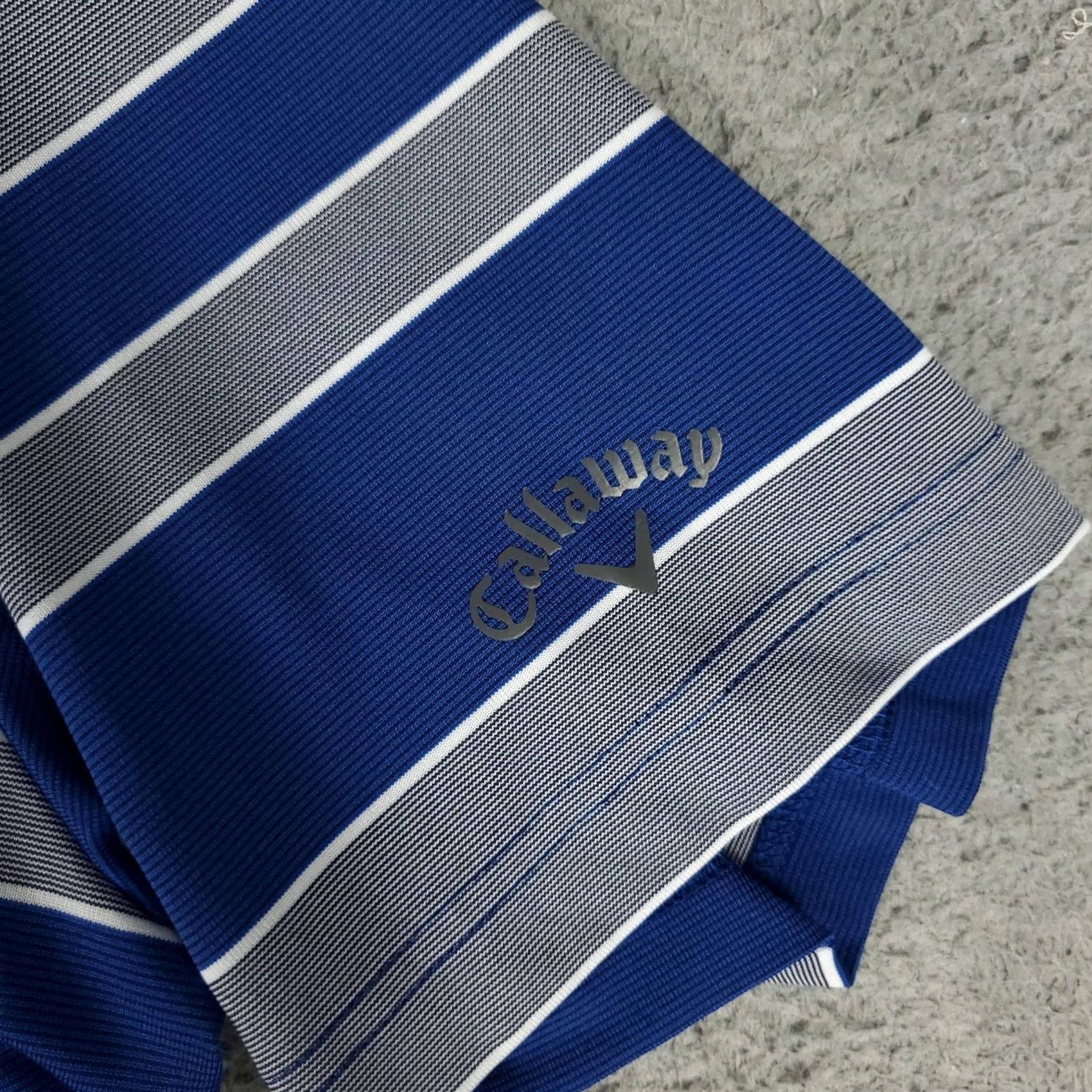 Callaway Callaway Polo Shirt Mens XL Blue Striped Short Sleeve Golf Casual Polo Shirt Mens XL Blue Striped Size US XL / EU 56 / 4 - 3 Thumbnail