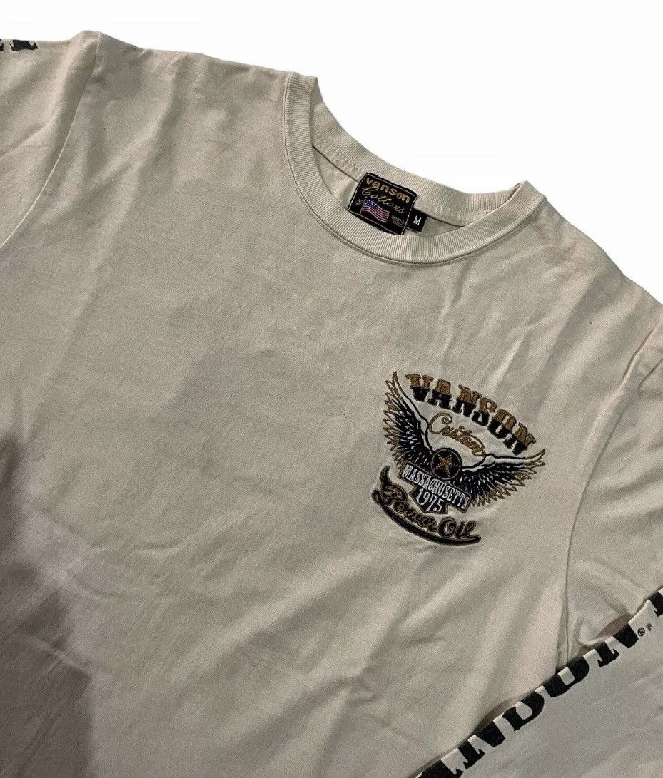 Vanson Leathers VANSON LEATHER Motorcycle Long Sleeve Tshirt Beige Size US M / EU 48-50 / 2 - 6 Thumbnail