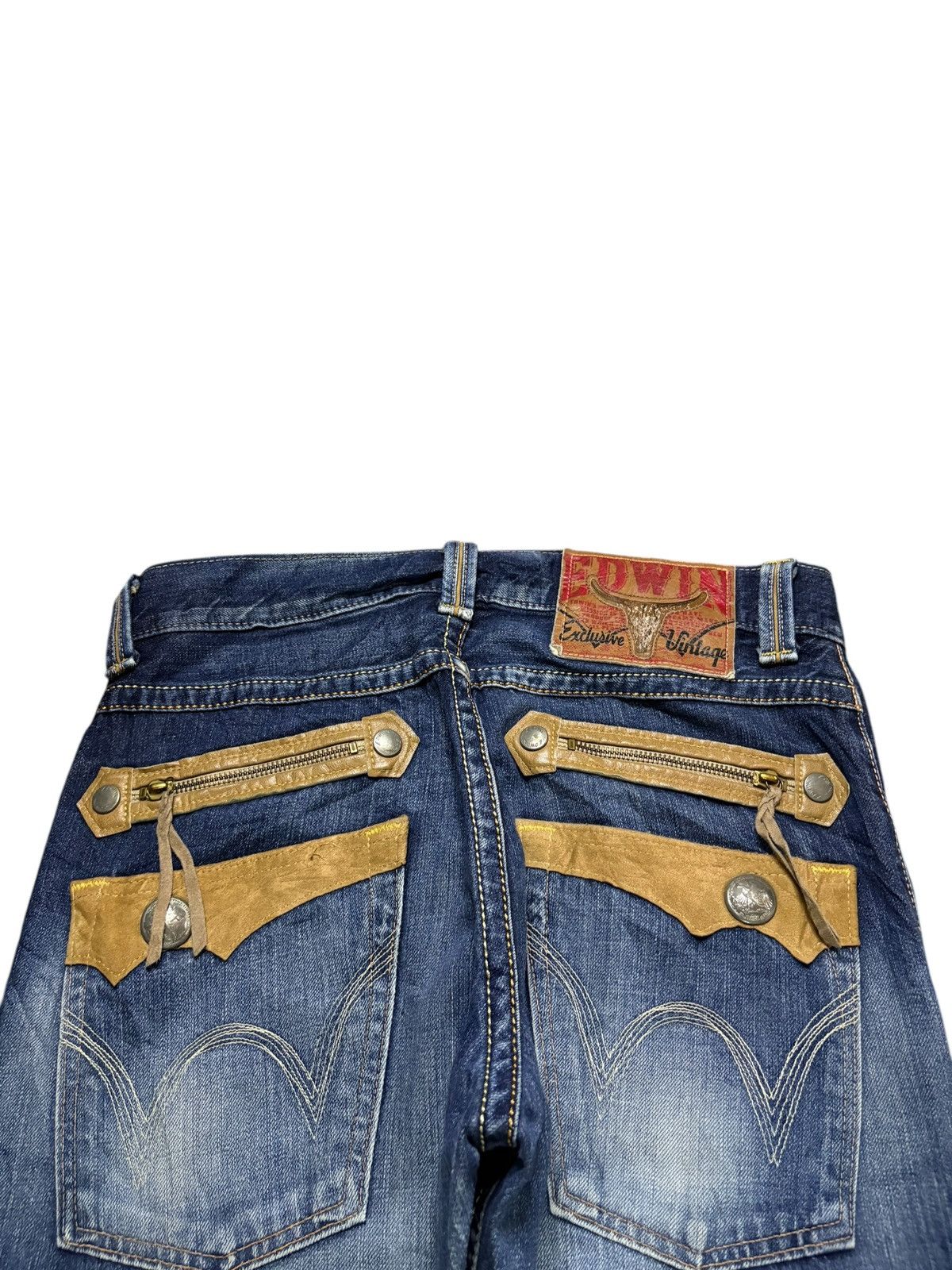 Edwin Exclusive Vintage Edwin Faded Wash Jeans Size US 30 / EU 46 - 8 Thumbnail