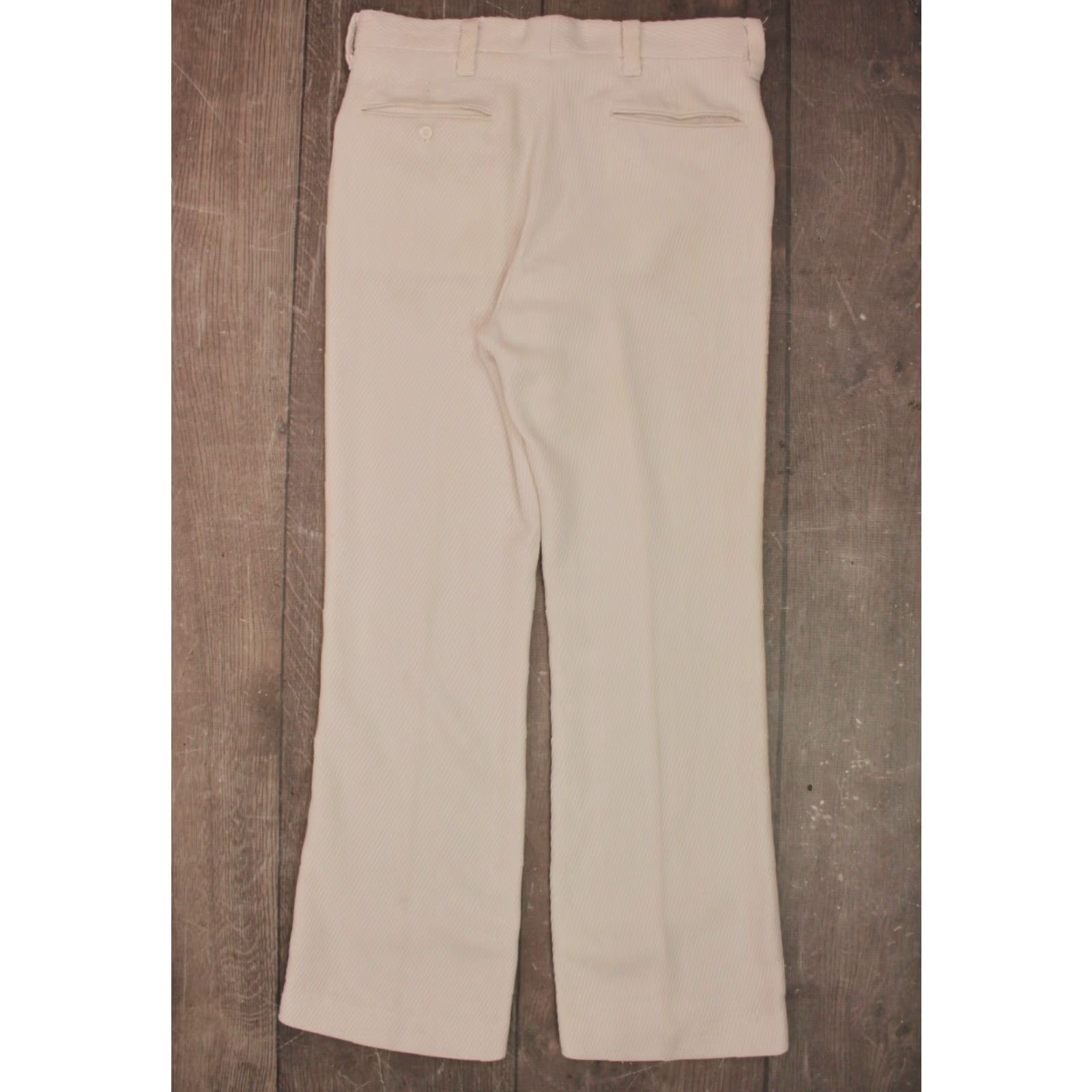 Levi's Levi's 60s White Sta-Prest Slacks Flared Pants 32x28.5 Vintage Levi's Slacks Mens 1960s Size US 32 / EU 48 - 3 Thumbnail