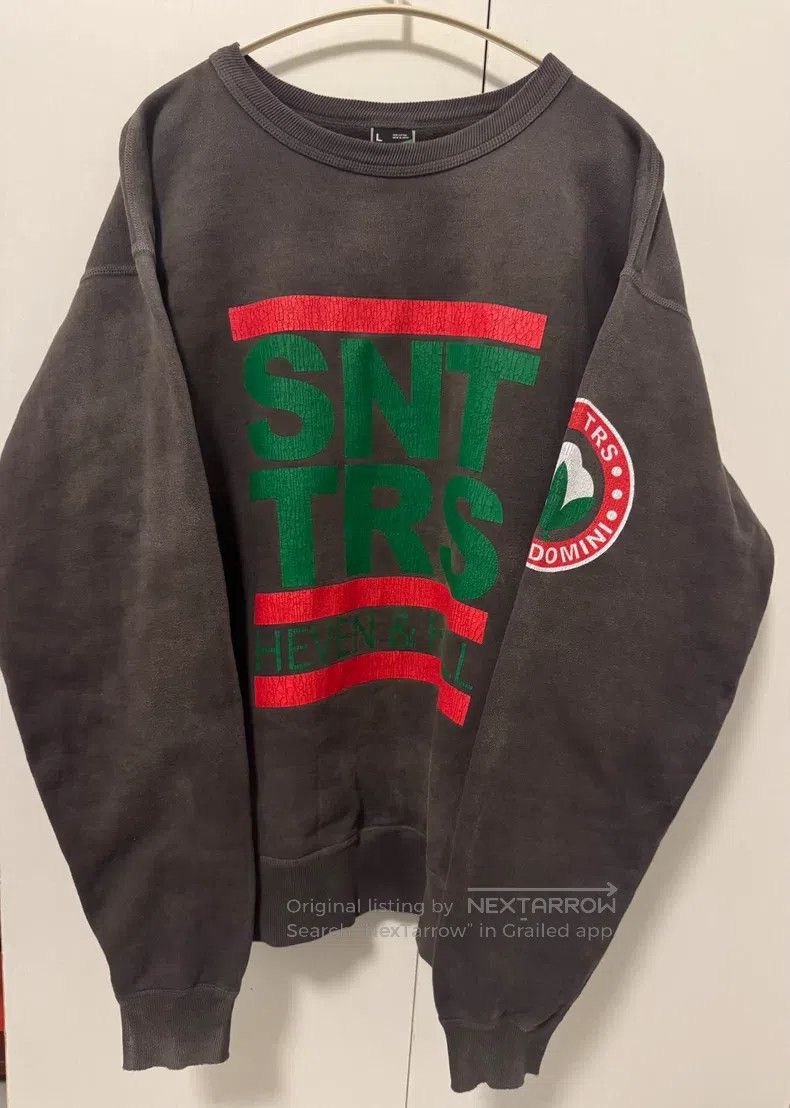 Saint Michael Saint Michael Co-branded old pullover sweatshirt Size US L / EU 52-54 / 3 - 1 Thumbnail