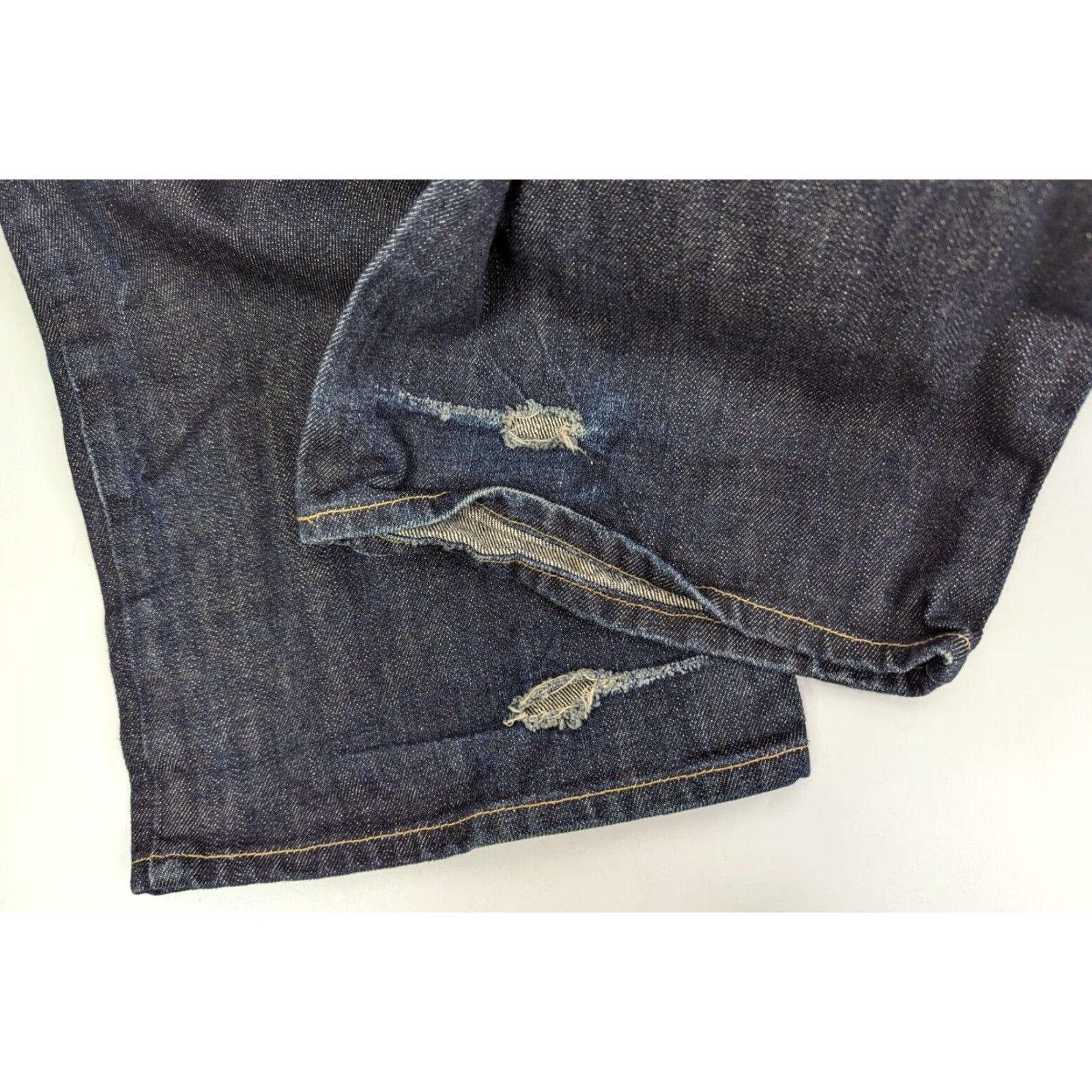 Vintage VINTAGE Re:VERB Brooklyn Jeans Mens 38 Regular Jeans Hip Hop Distressed Blue Wide-Leg 1990s Boys? no gender. Size US 38 / EU 54 - 7 Thumbnail